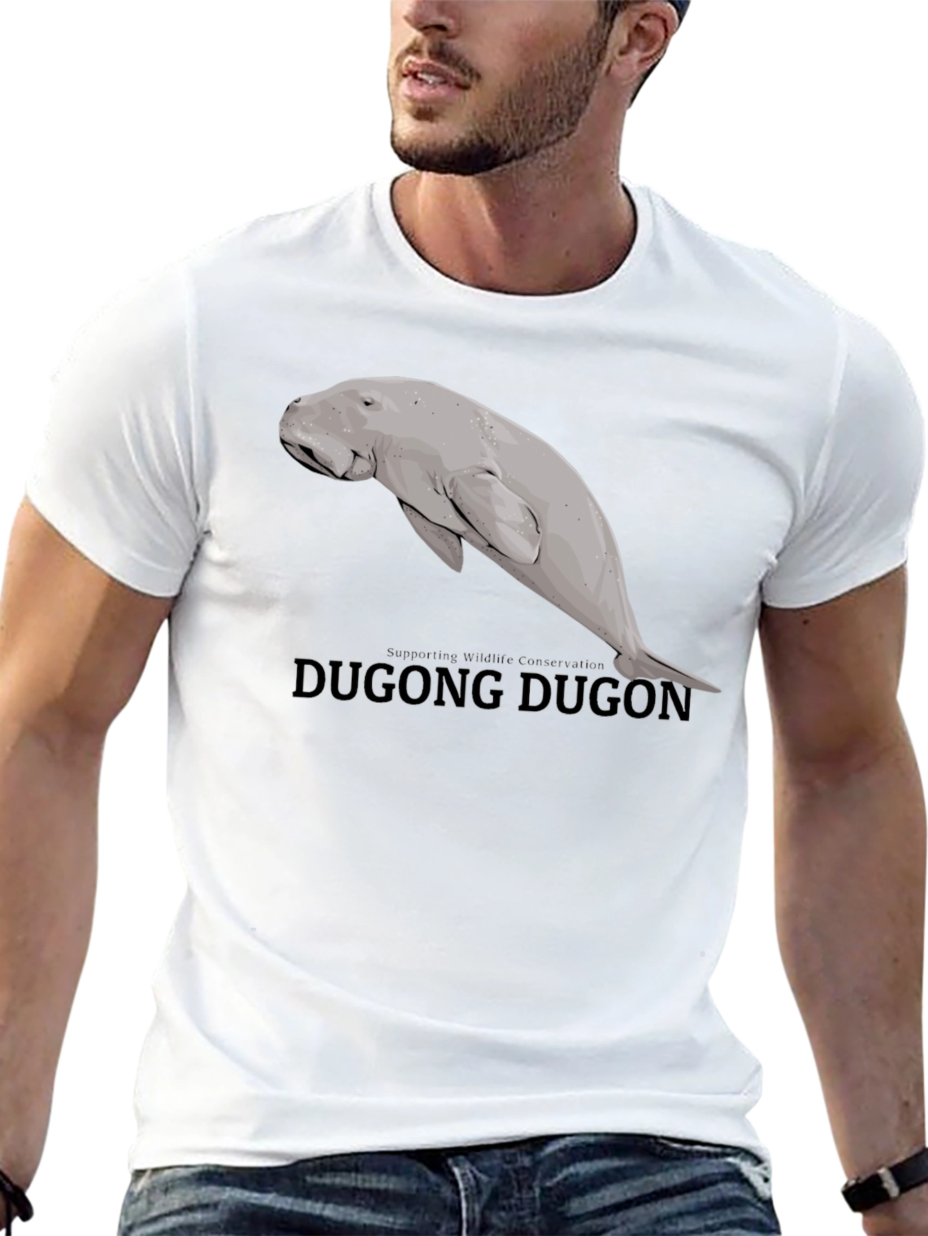 Dugong Graphic Tee - Wildlife Conservation