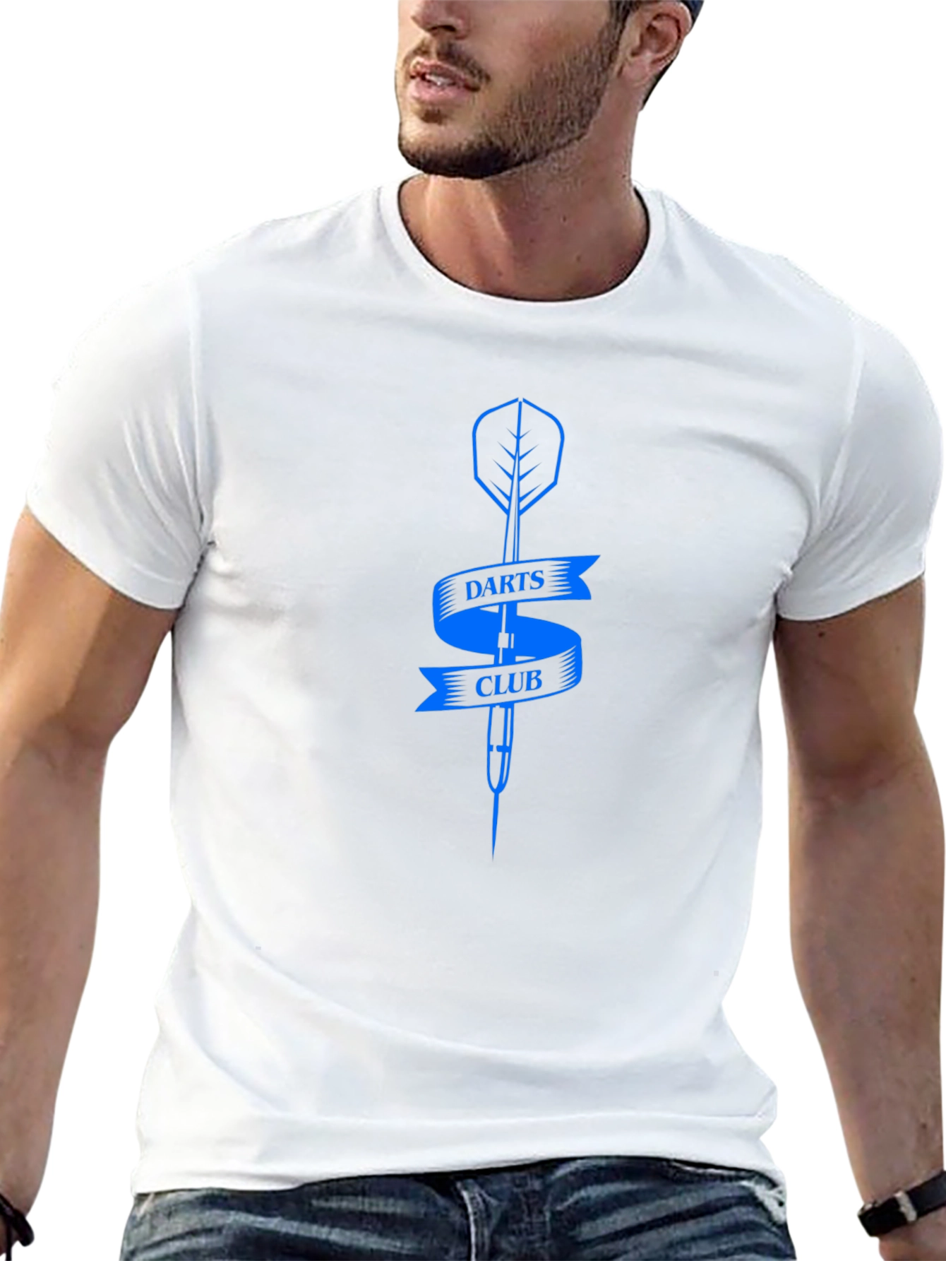 Darts Club Graphic Tee - Stylish Black T-Shirt