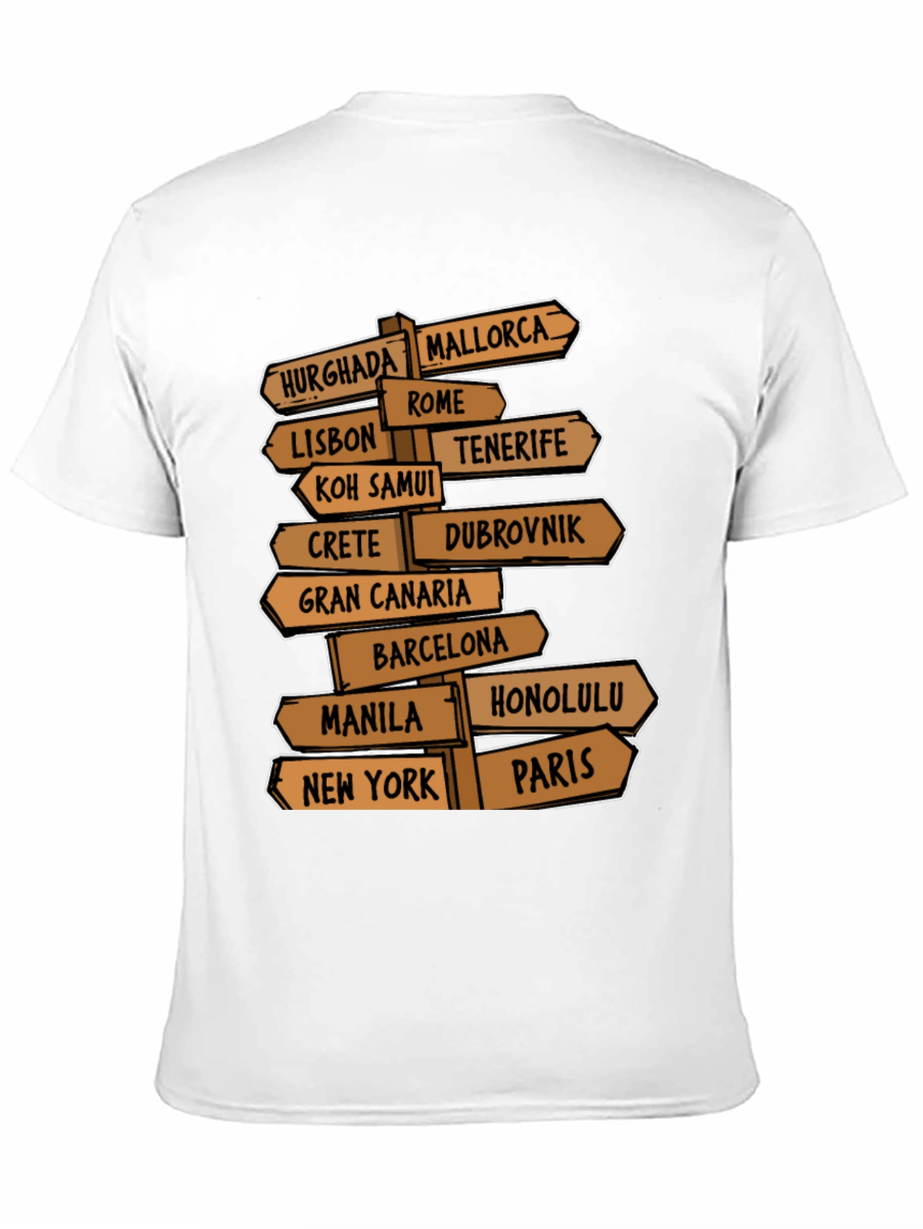 Travel Destination T-Shirt for Globetrotters