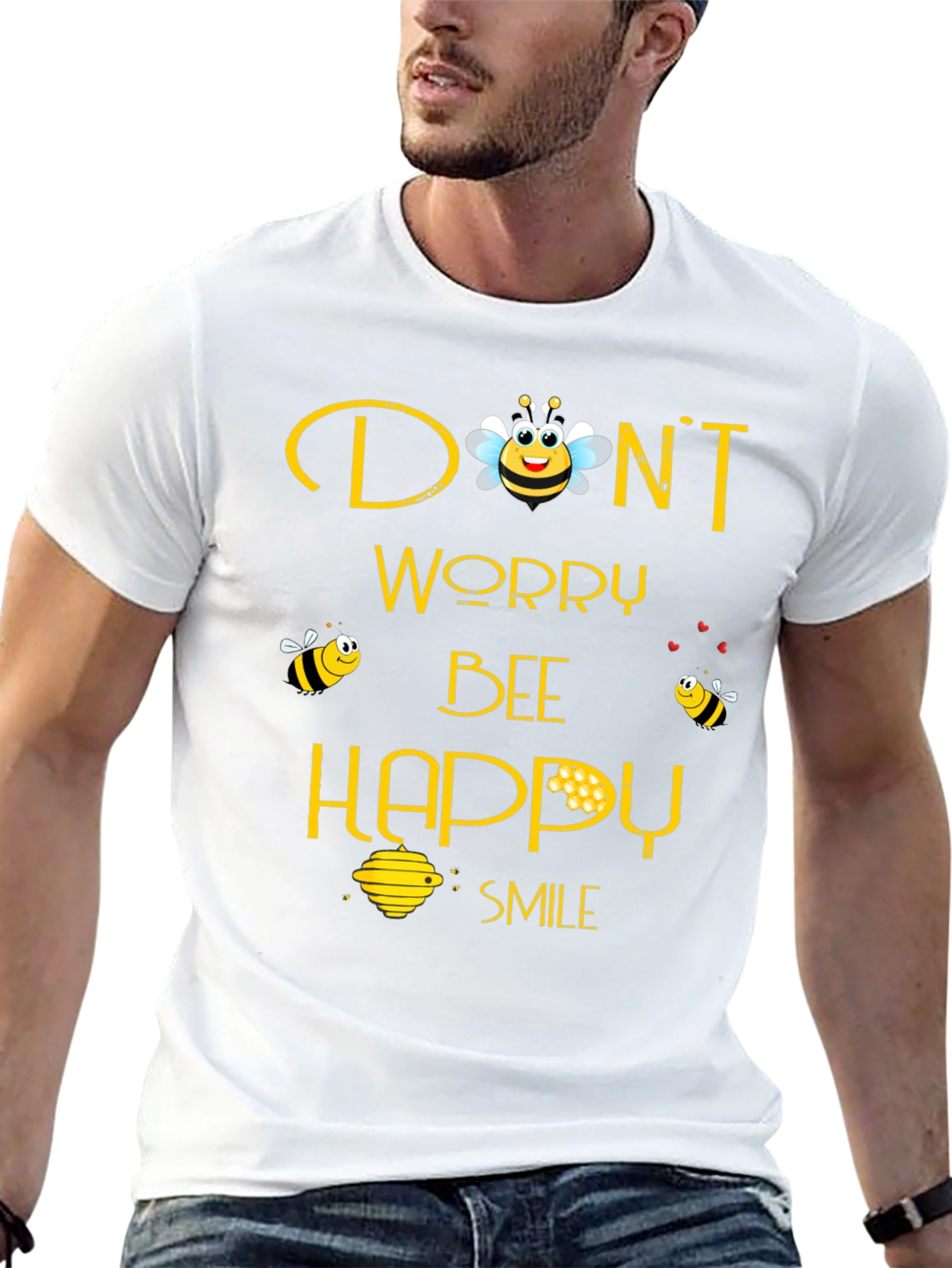 Dont Worry Bee Happy Graphic Tee