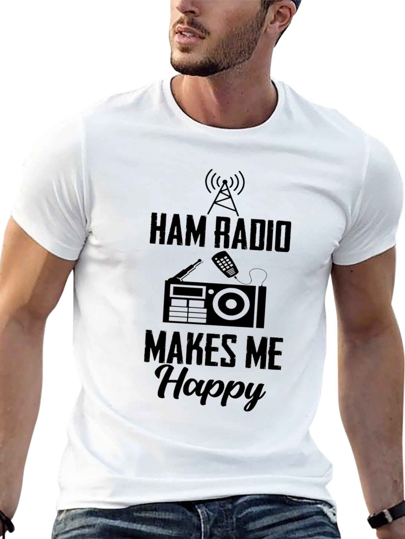 Ham Radio Makes Me Happy T-Shirt