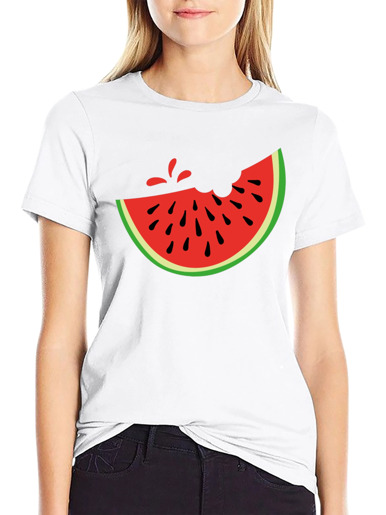 Watermelon Slice Graphic Tee - Casual Summer Style