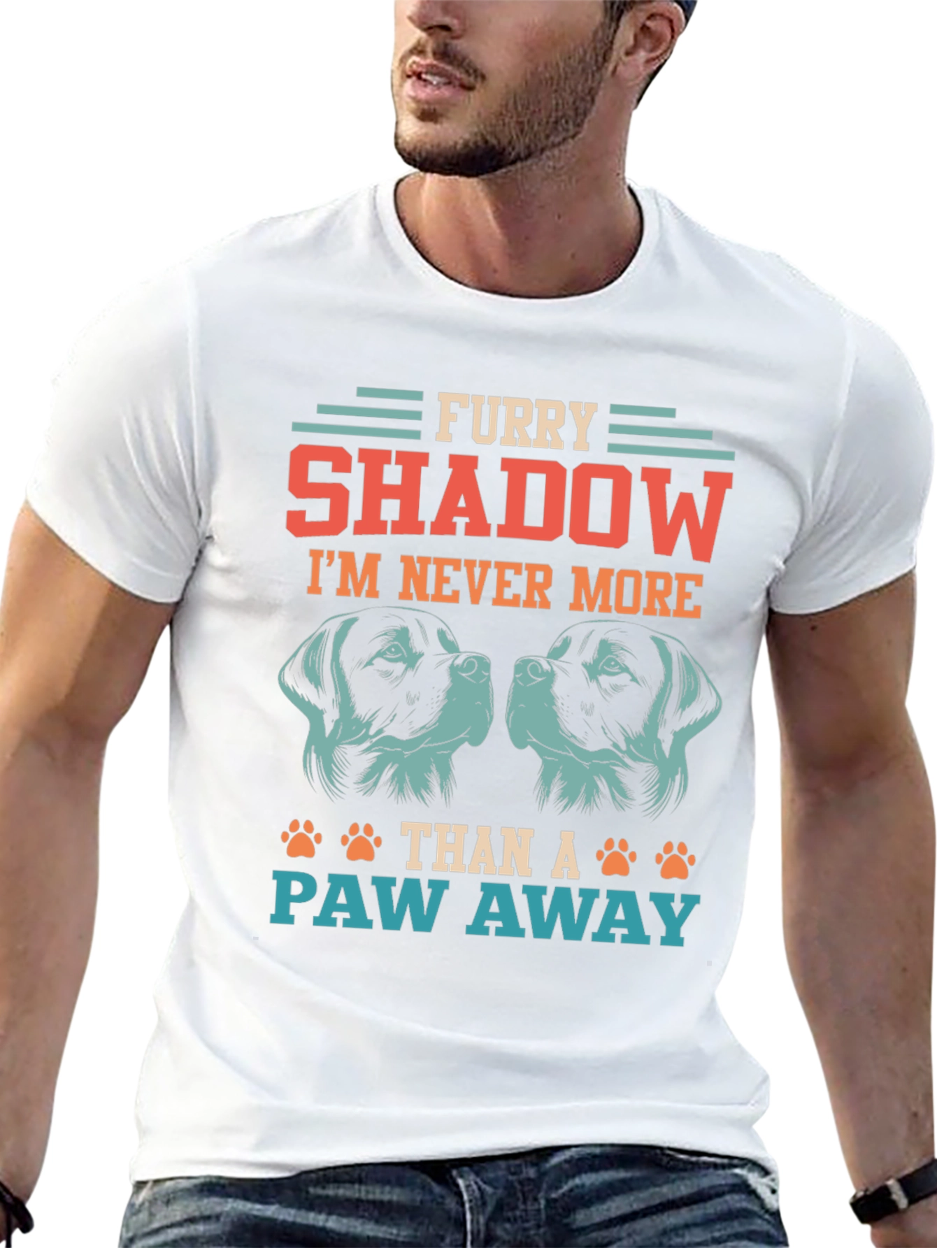 Furry Shadow Dog Lover T-Shirt
