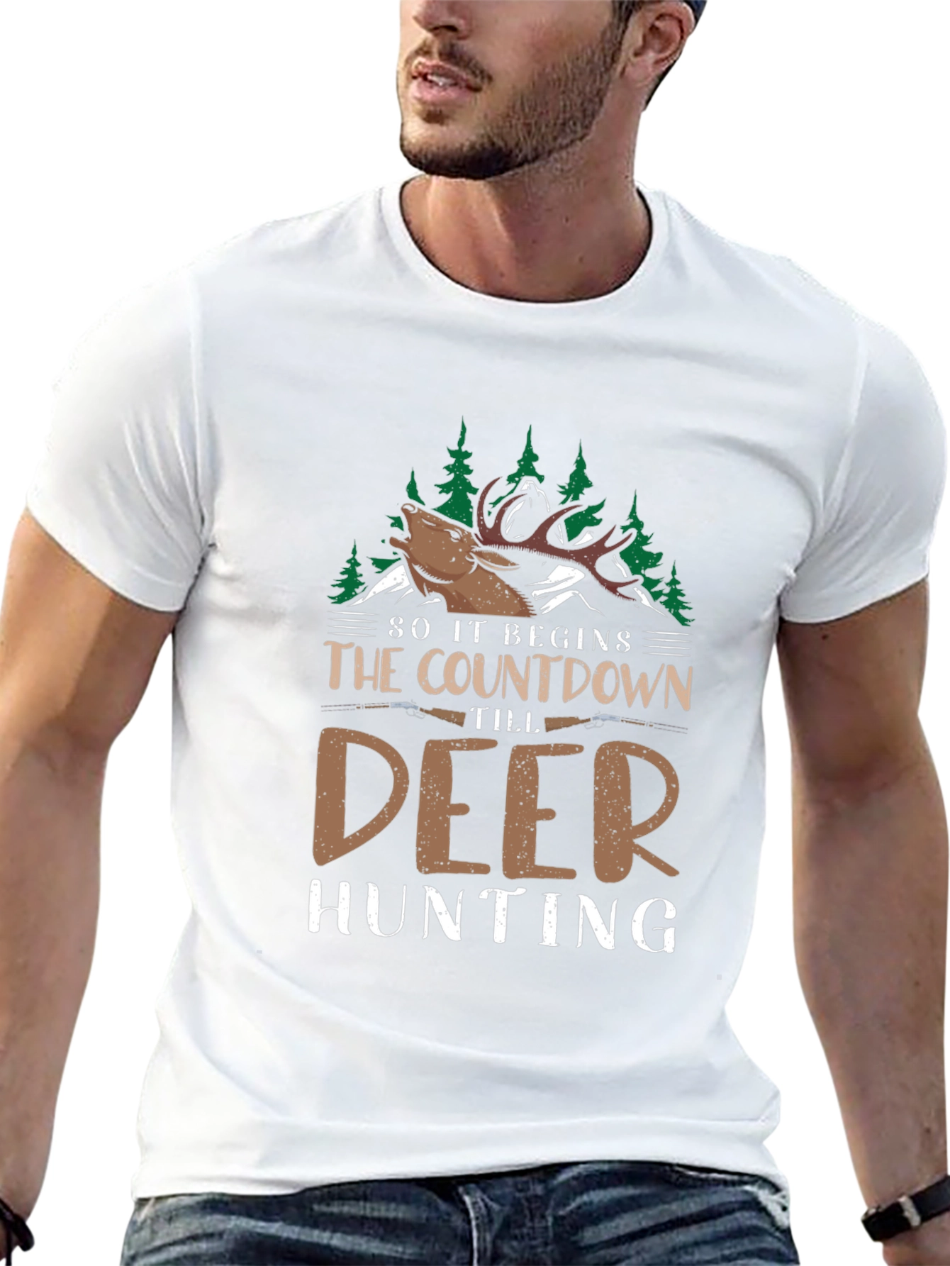 Deer Hunting Countdown Graphic Tee