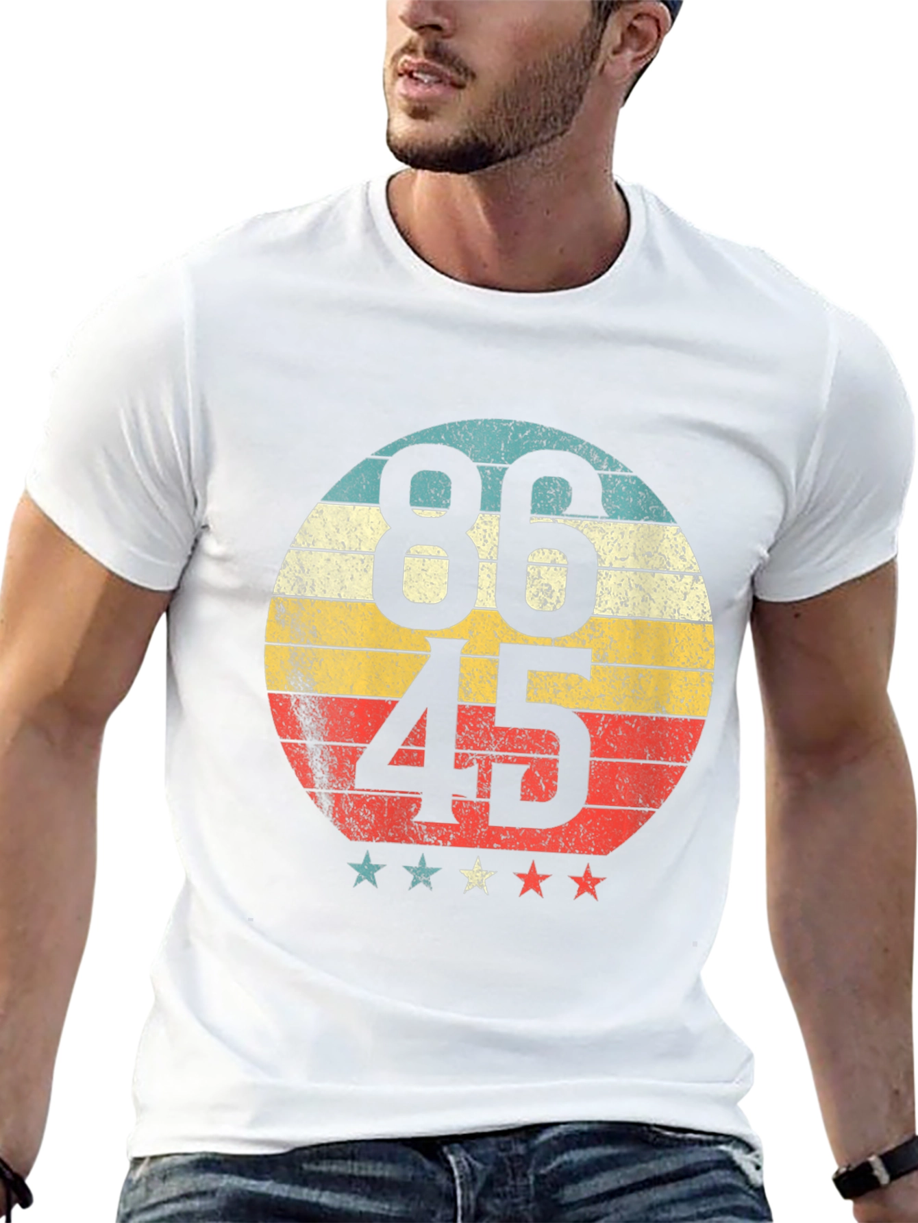 86 45 Retro Graphic Tee - Political Statement T-Shirt
