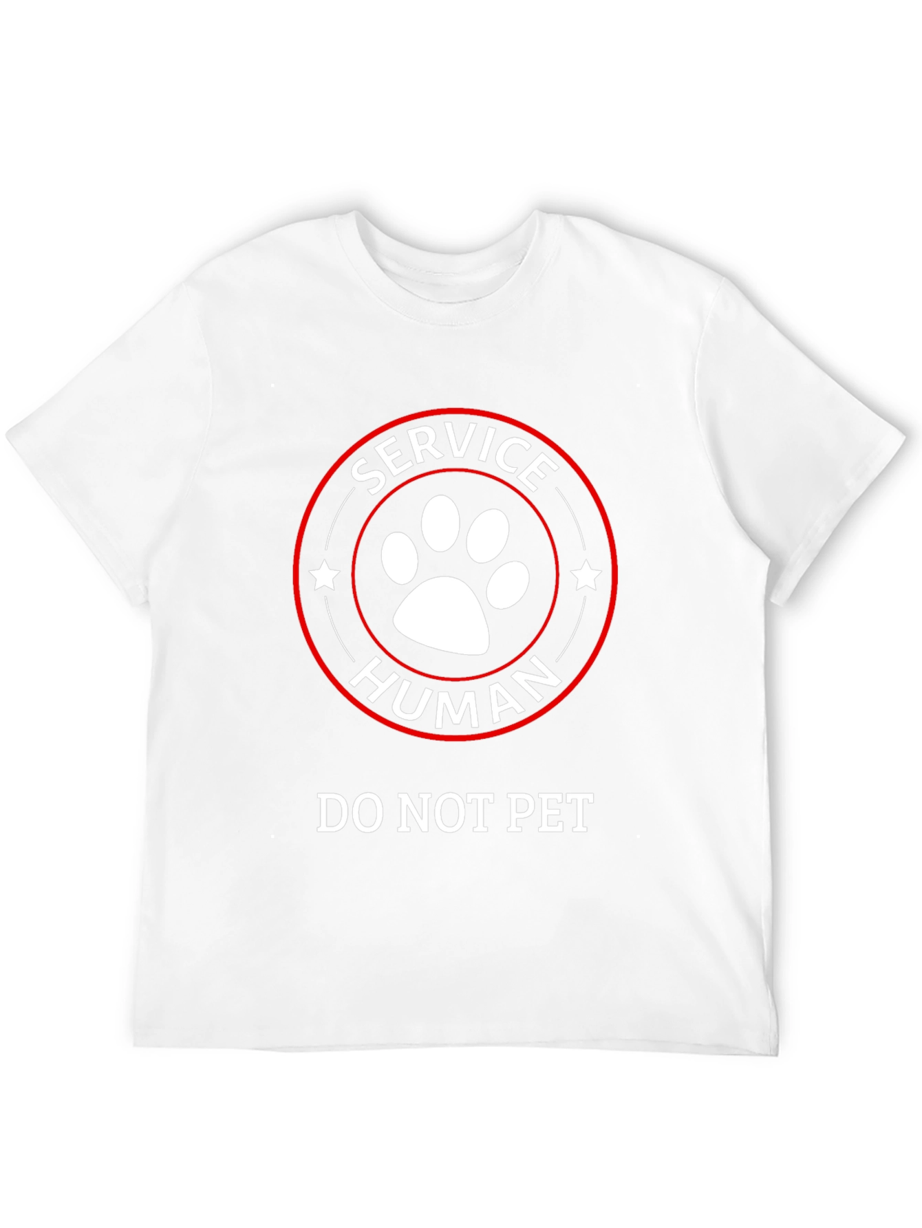 Service Human T-Shirt - Do Not Pet Funny Tee
