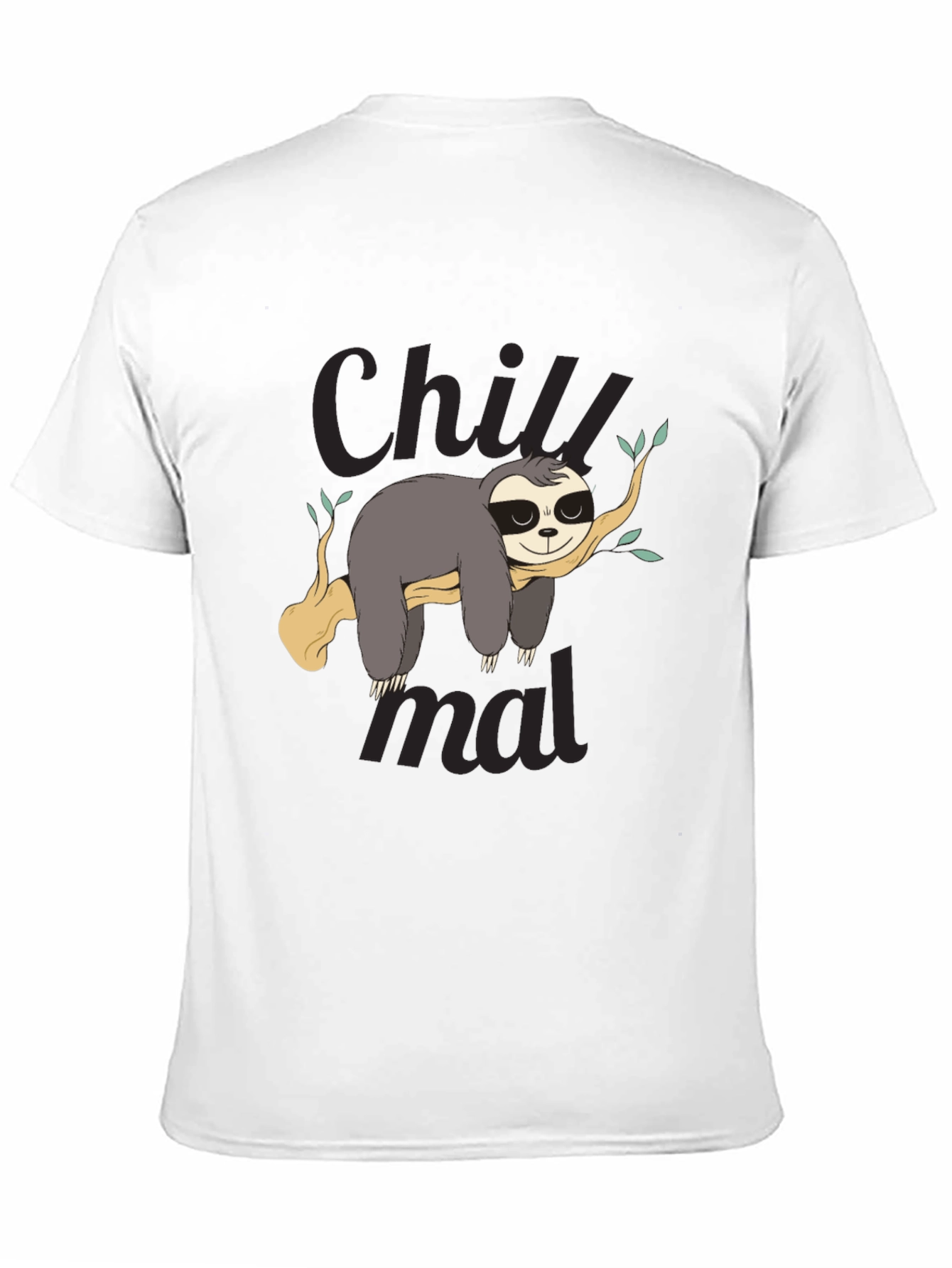 Chill Sloth Graphic Tee - Relaxed Style