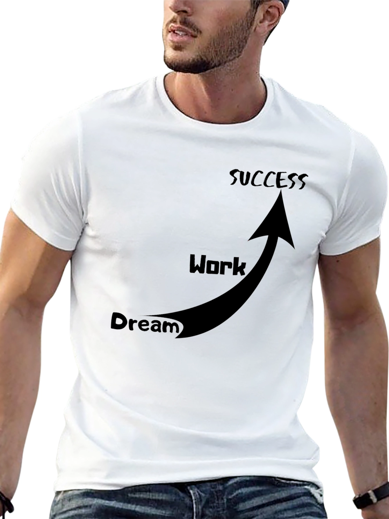 Dream Work Success T-Shirt Black