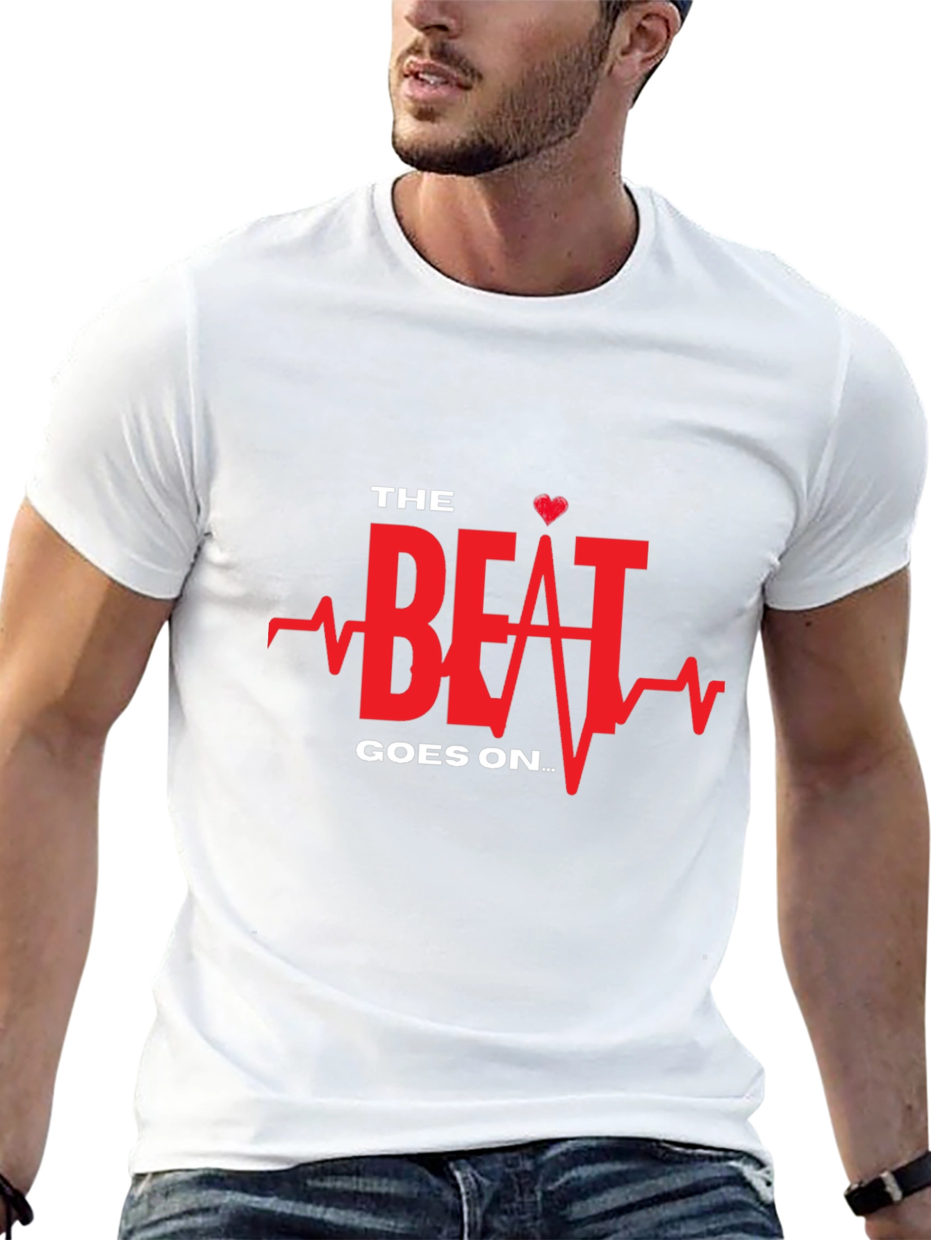 The Beat Goes On Black Graphic Tee