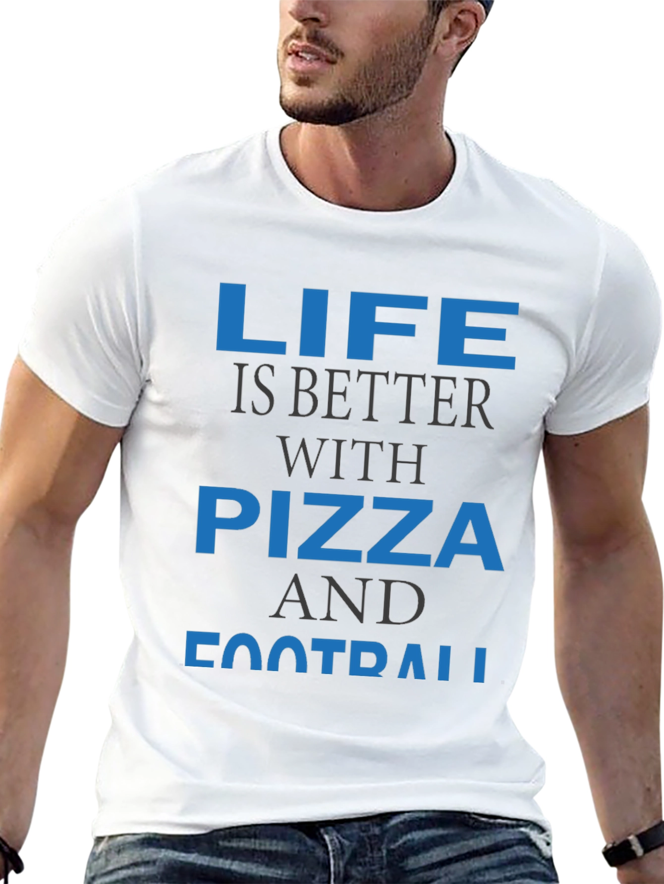 Life is Better with Pizza and Football T-Shirt