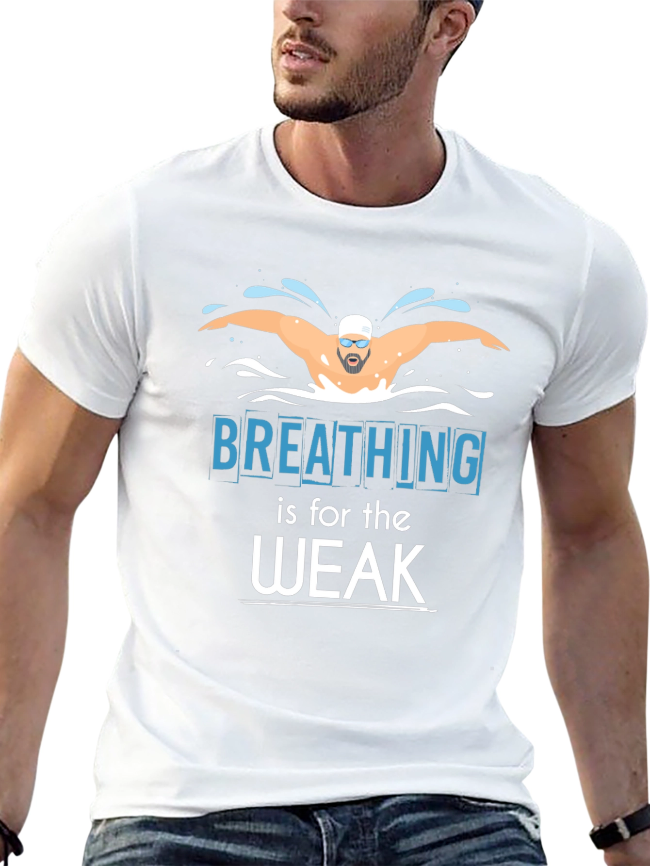 Breathing is for the Weak Swimmer T-Shirt