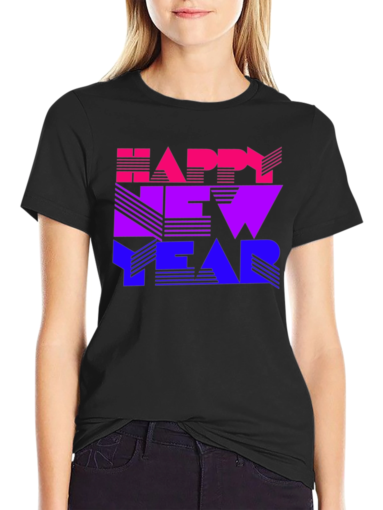 Happy New Year Gradient T-Shirt