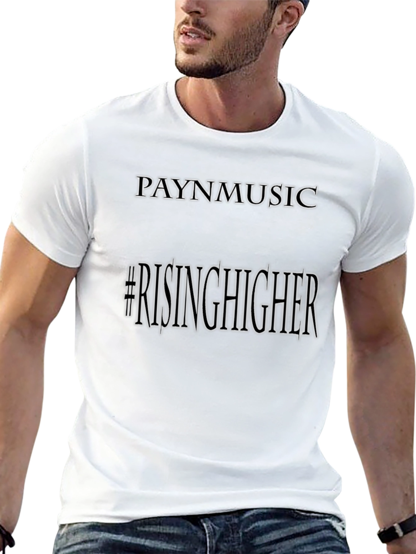 Paynmusic #RisingHigher Black Graphic Tee