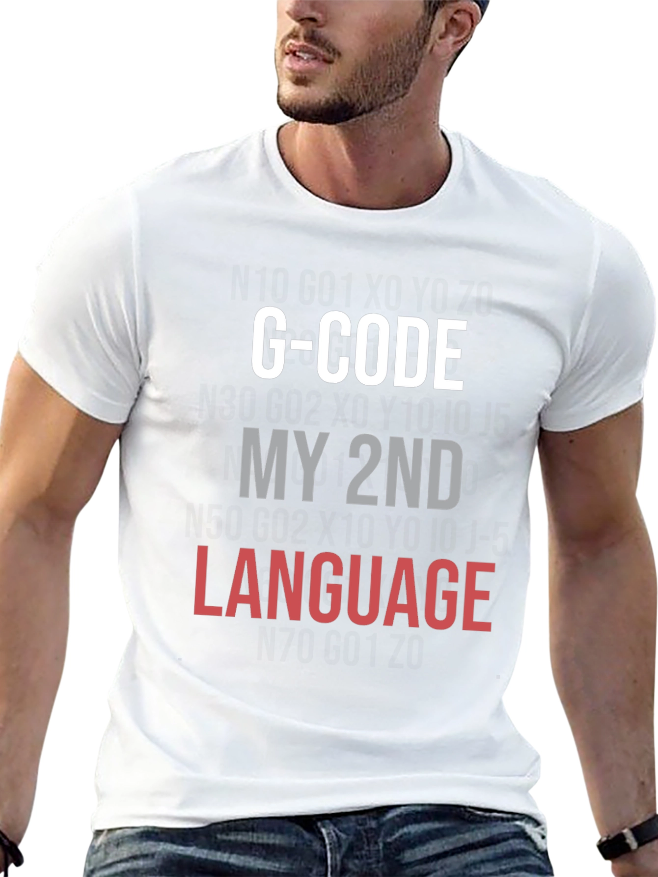 G-Code My 2nd Language Black T-Shirt
