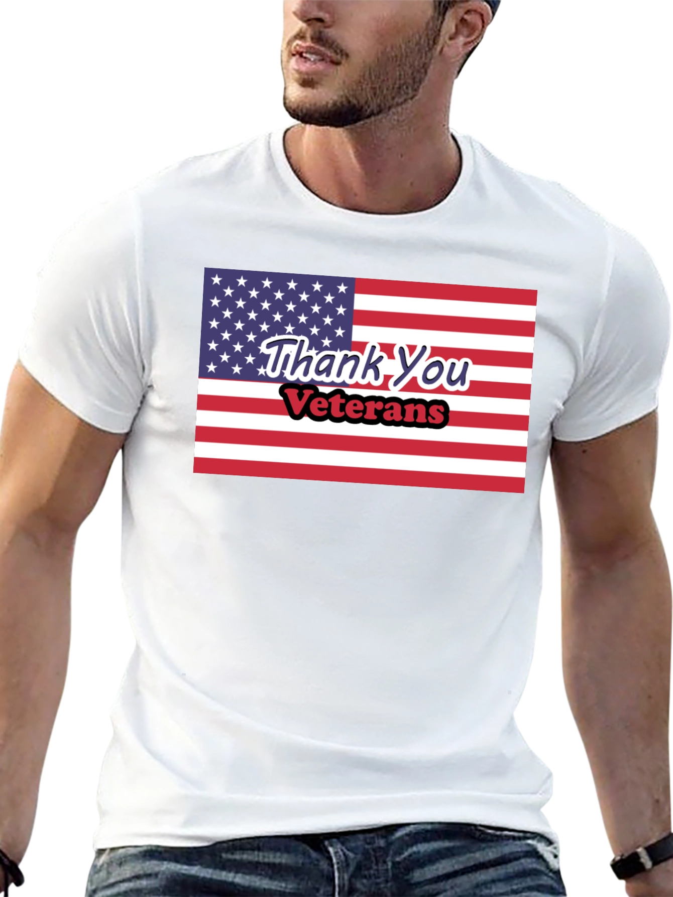 Thank You Veterans American Flag T-Shirt