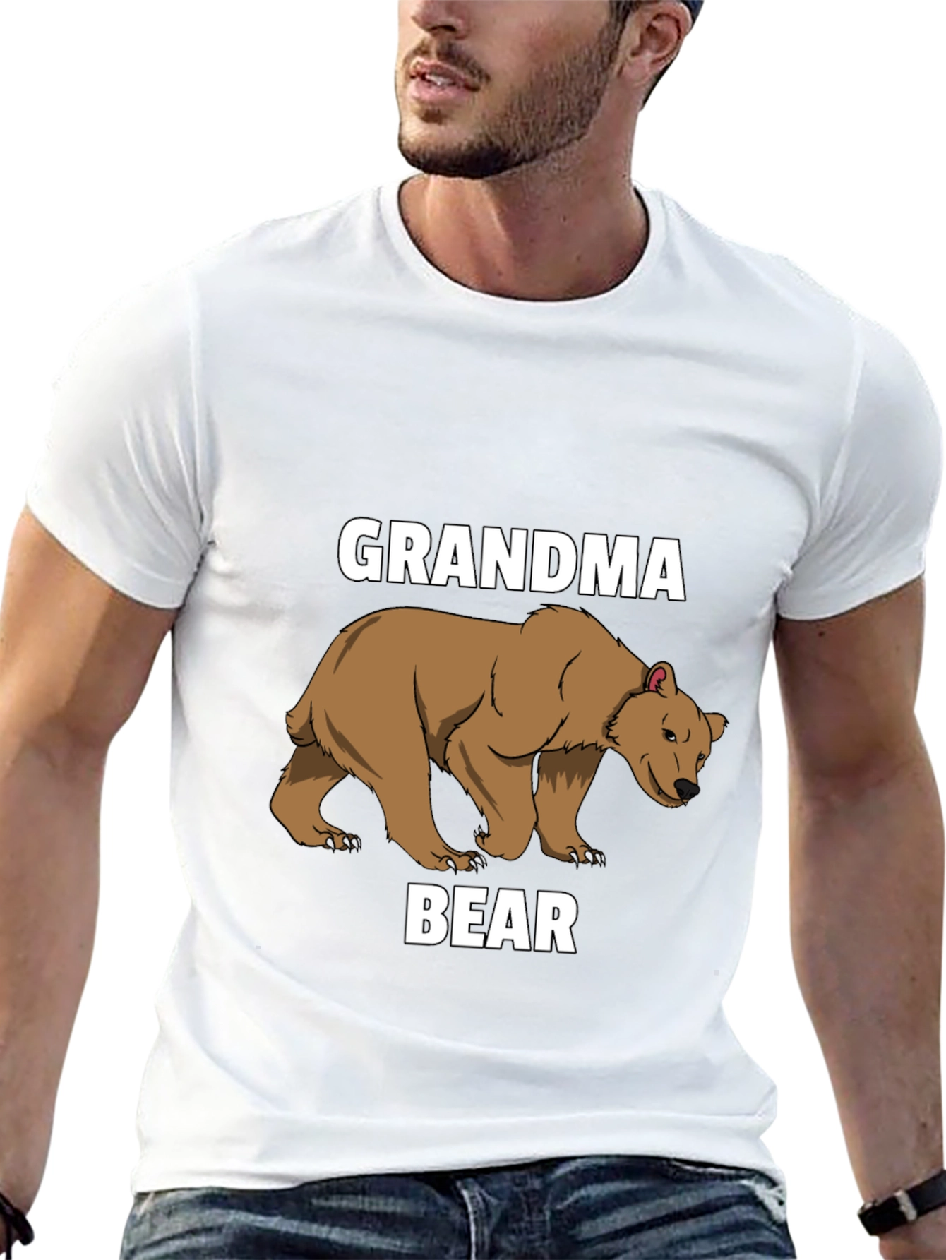 Grandma Bear T-Shirt - Cute Animal Graphic Tee