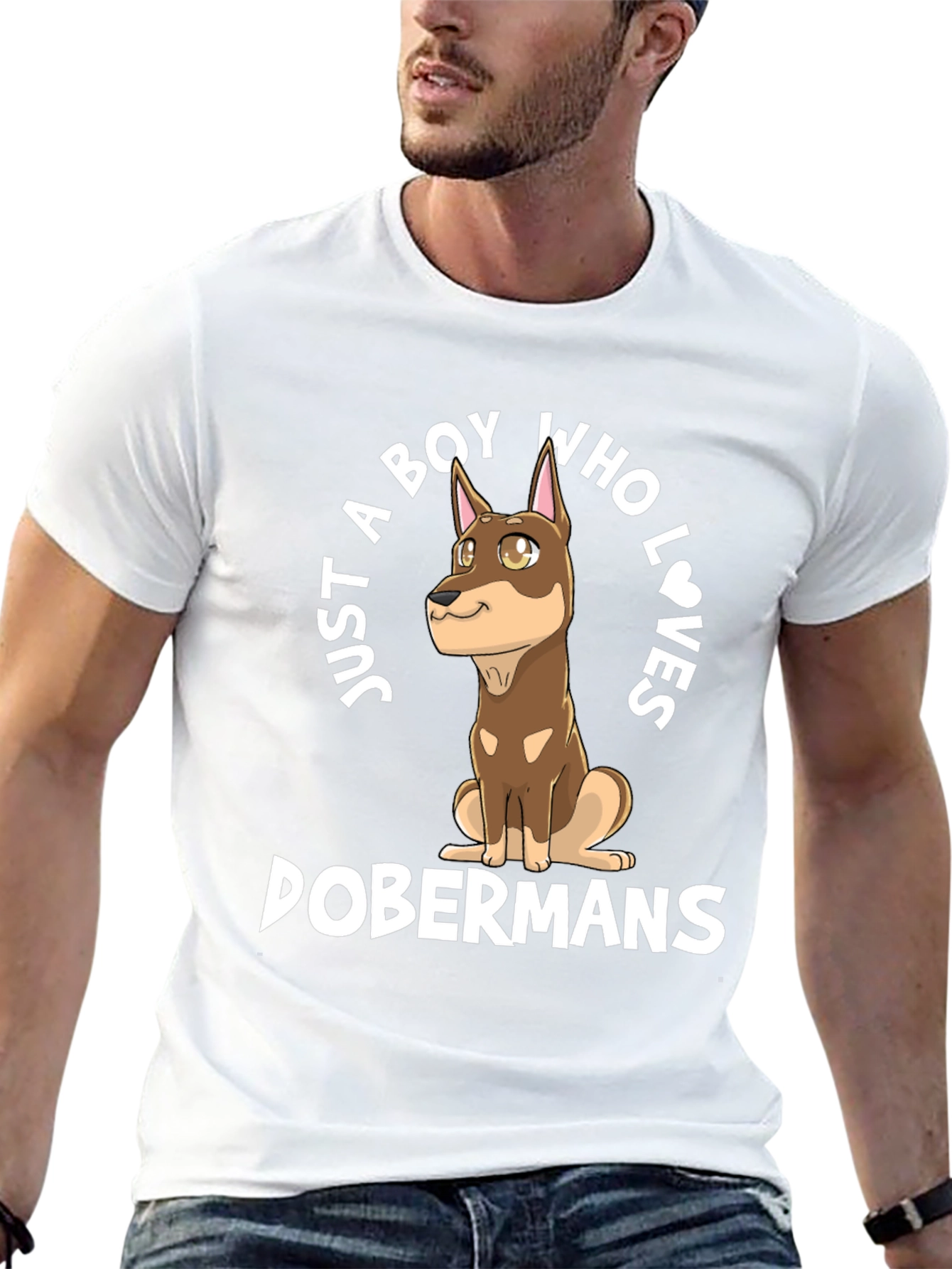 Boy Who Loves Dobermans T-Shirt