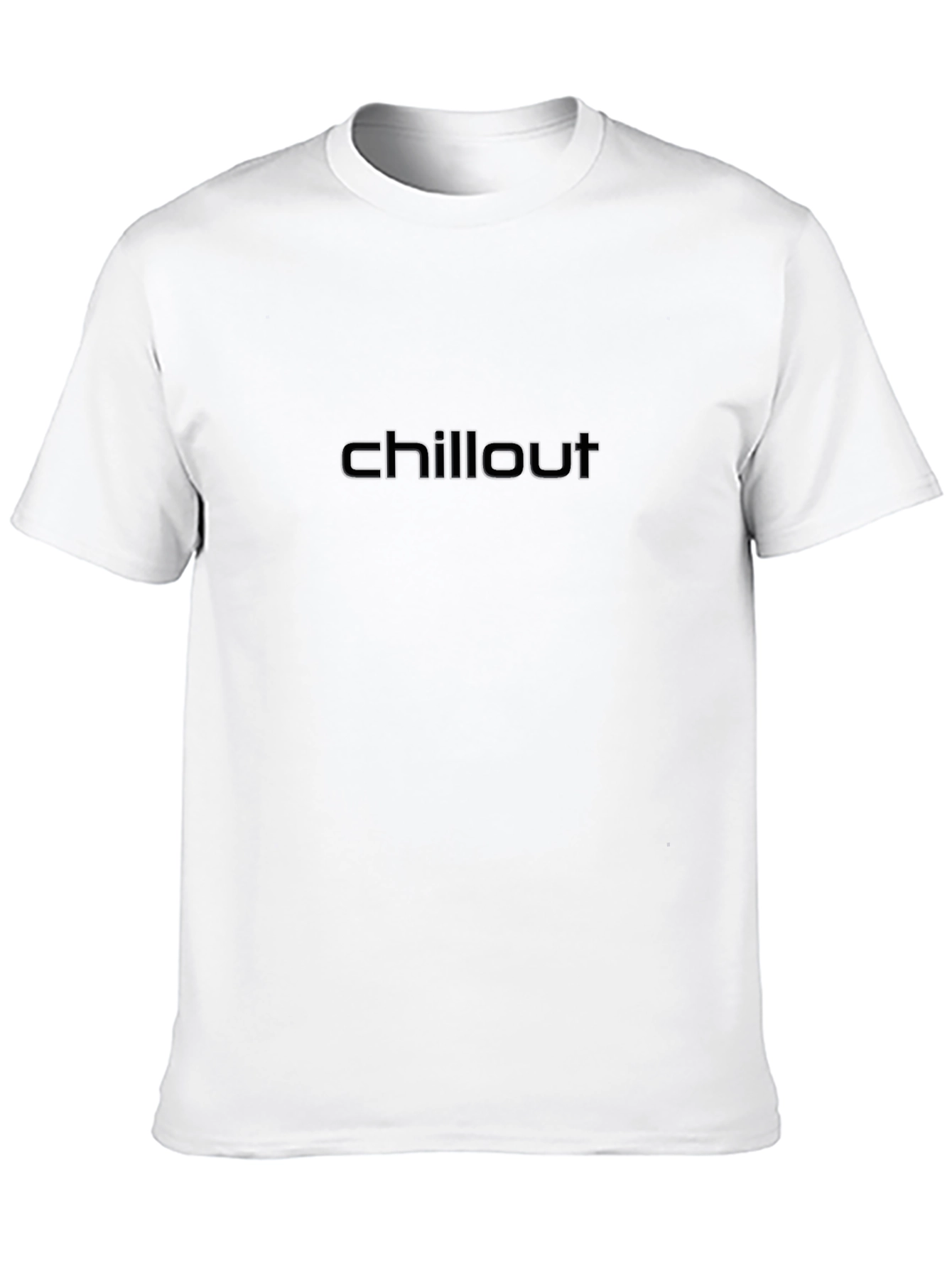 Chillout Embossed Black T-Shirt