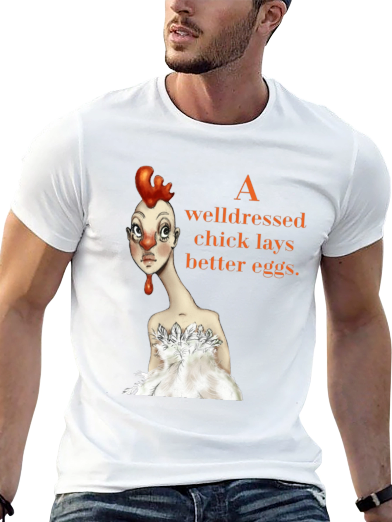 Well-Dressed Chick Graphic Tee