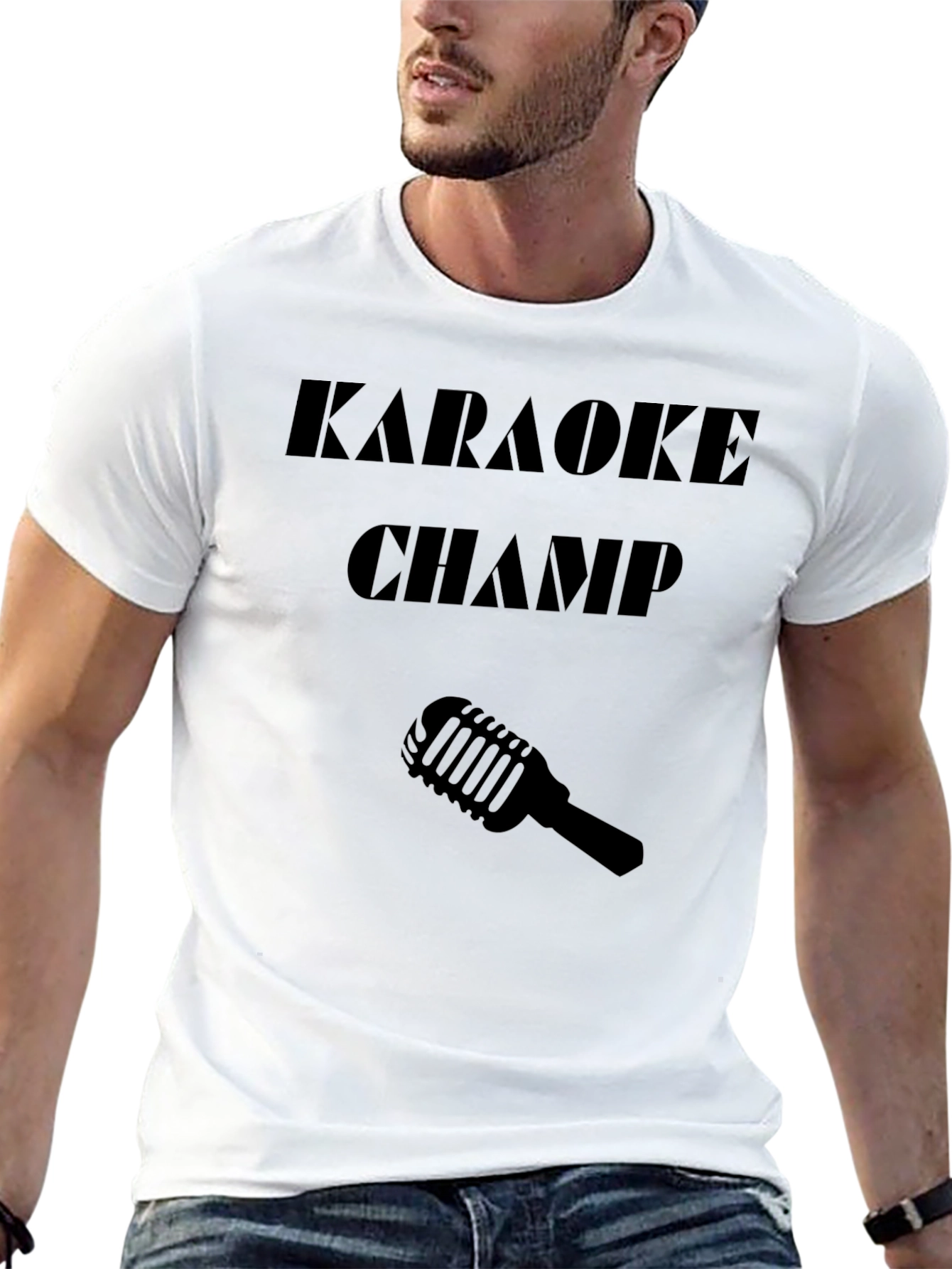 Karaoke Champ Black Graphic Tee