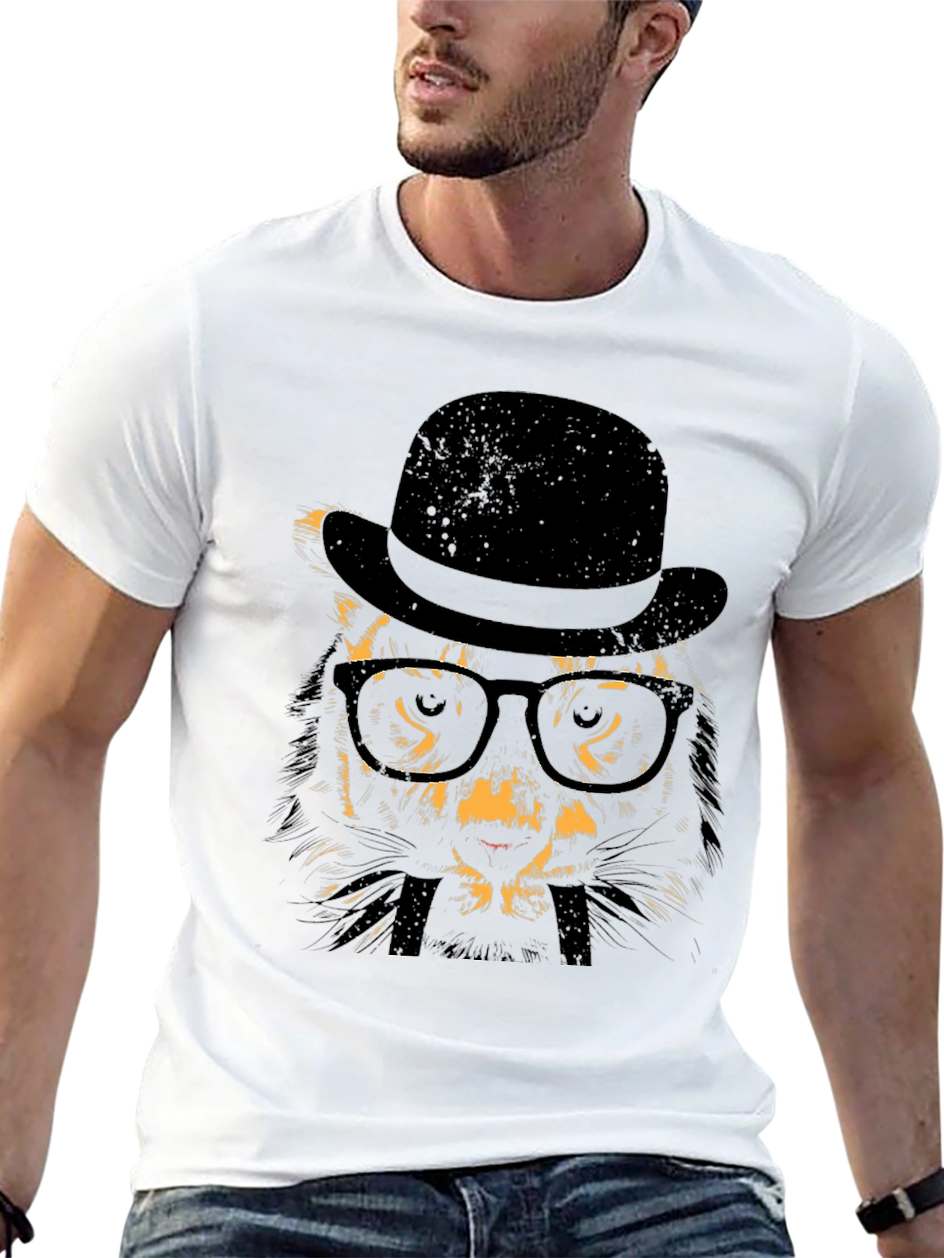 Cool Cat T-Shirt: Classy Feline Design