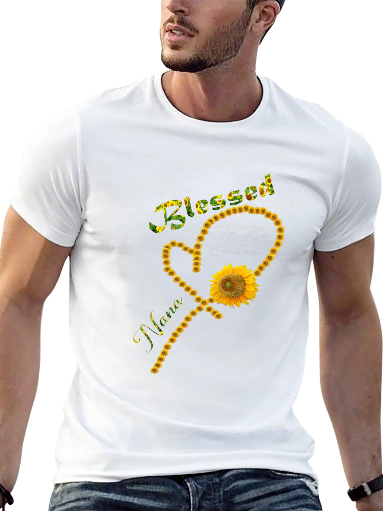 Blessed Nana Sunflower Graphic T-Shirt