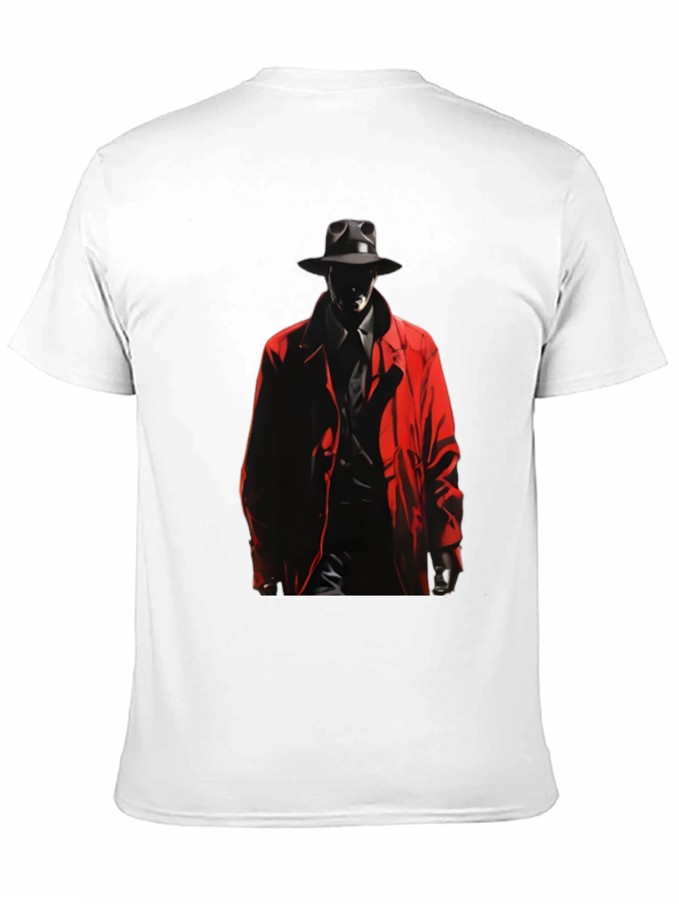 Noir Detective Graphic Tee - Mens Black T-Shirt