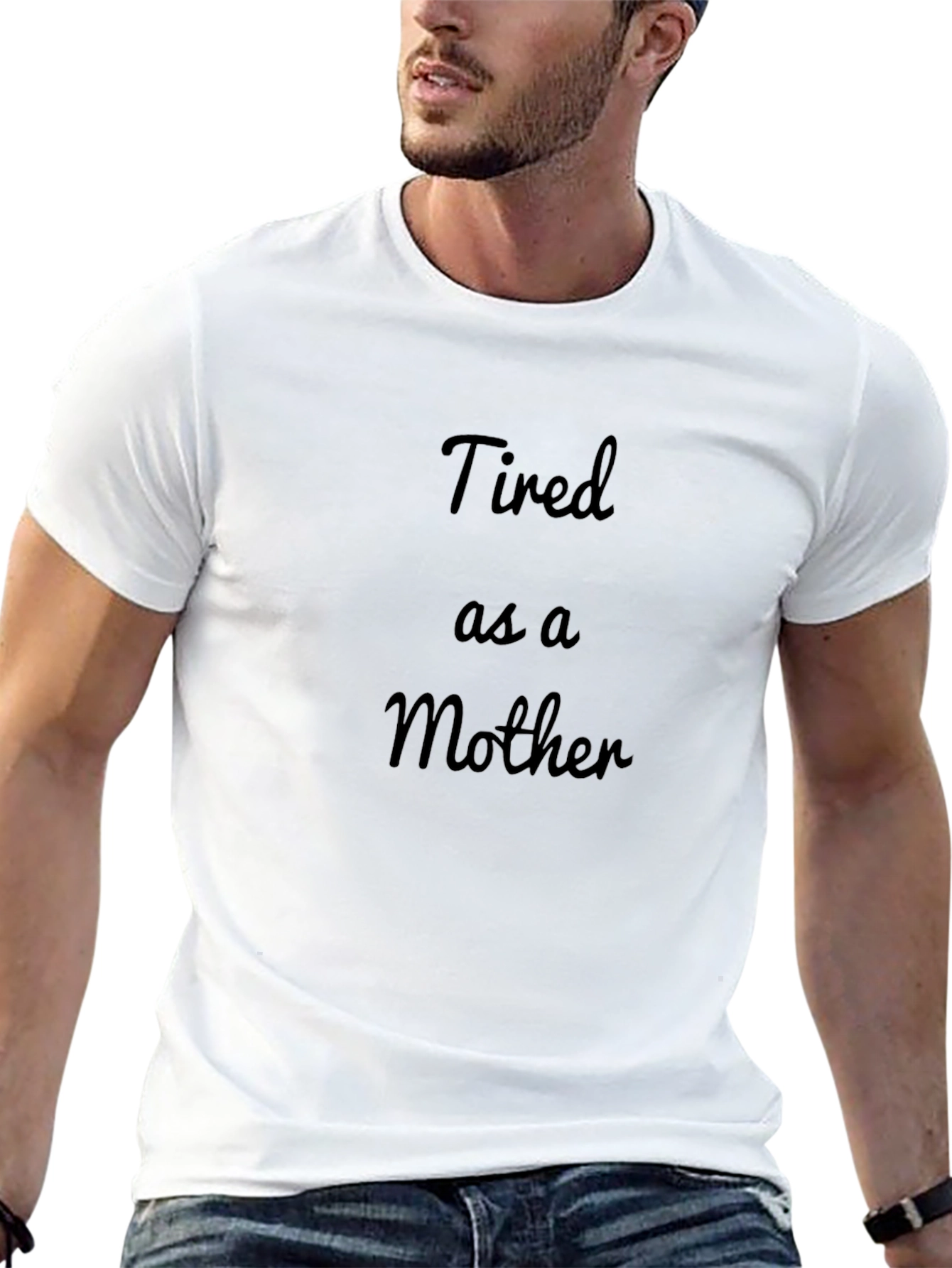 Tired as a Mother Black T-Shirt