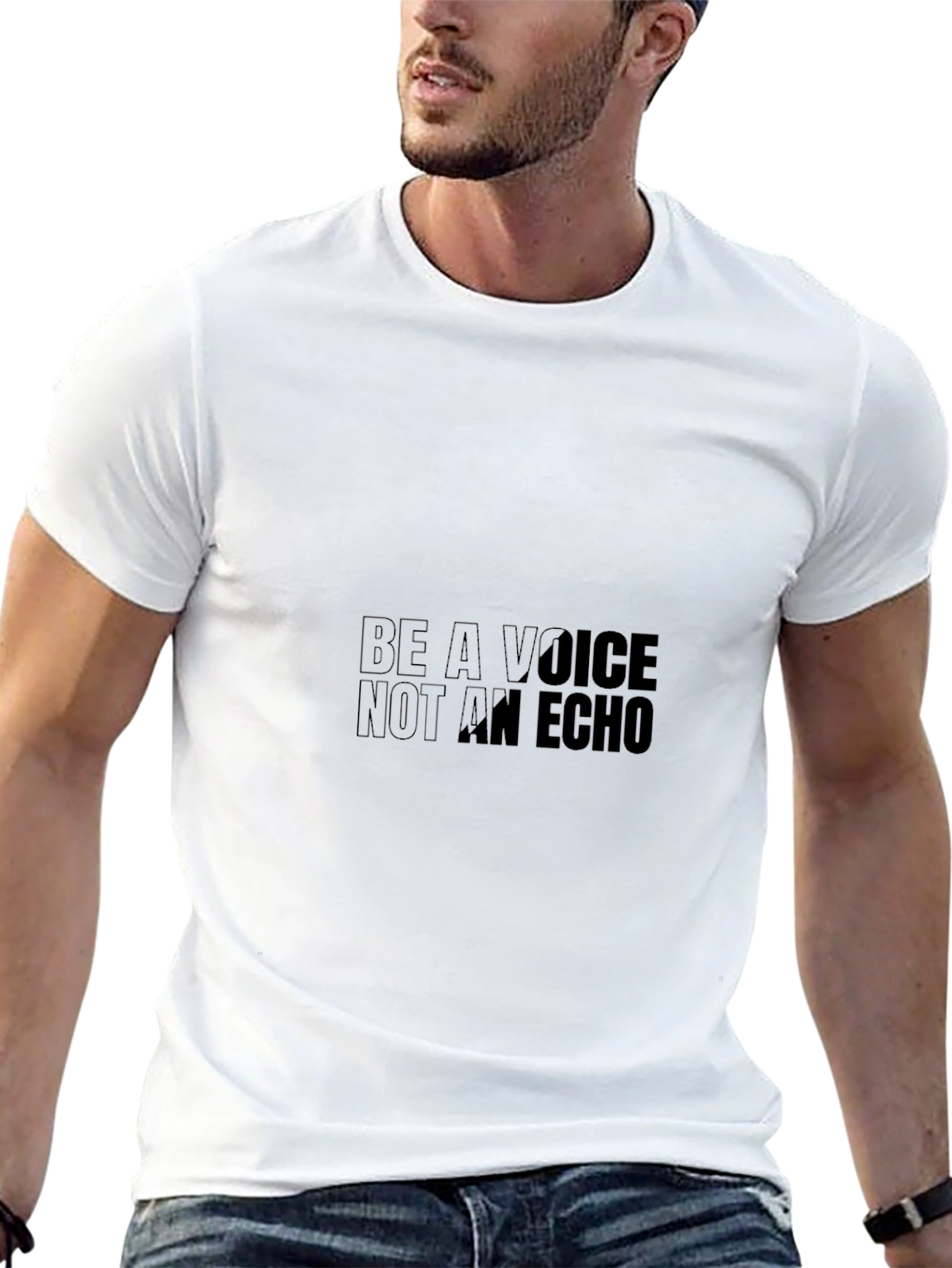 Be A Voice Graphic T-Shirt - Motivational Design
