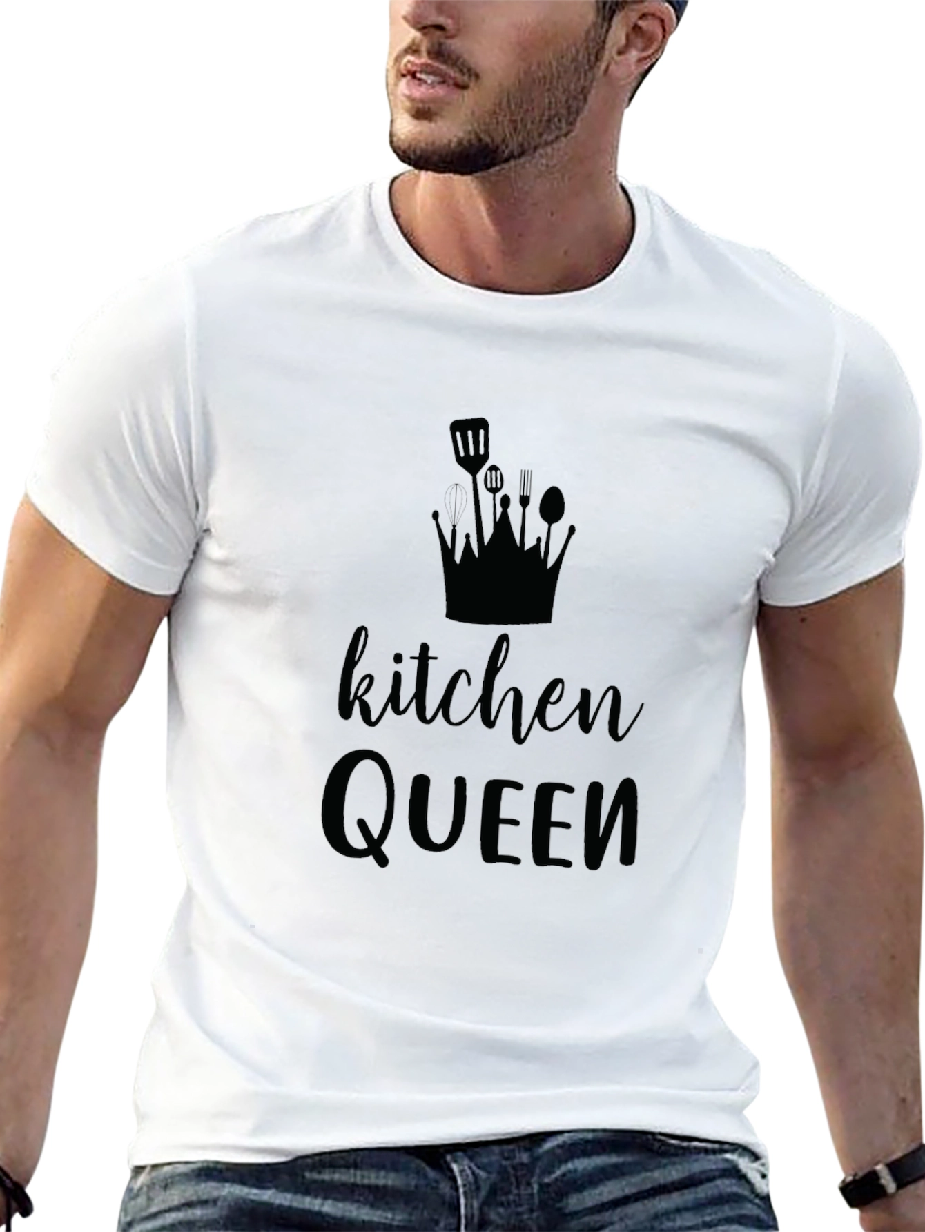 Kitchen Queen Black Graphic Tee