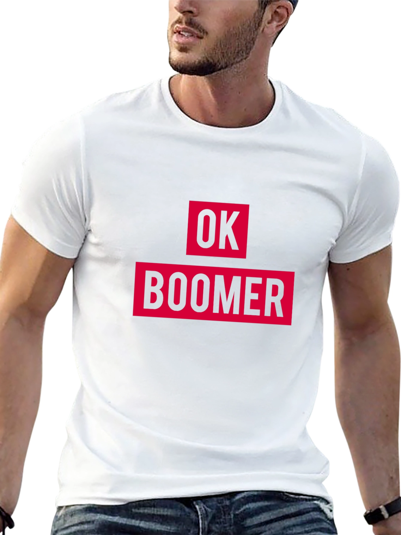 Ok Boomer Graphic Tee - Black Cotton T-Shirt