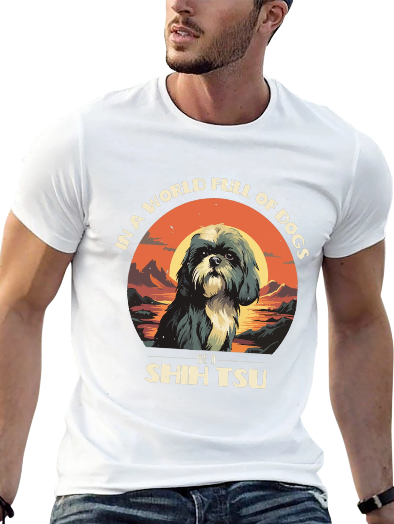 Shih Tzu Dog Lover Graphic Tee