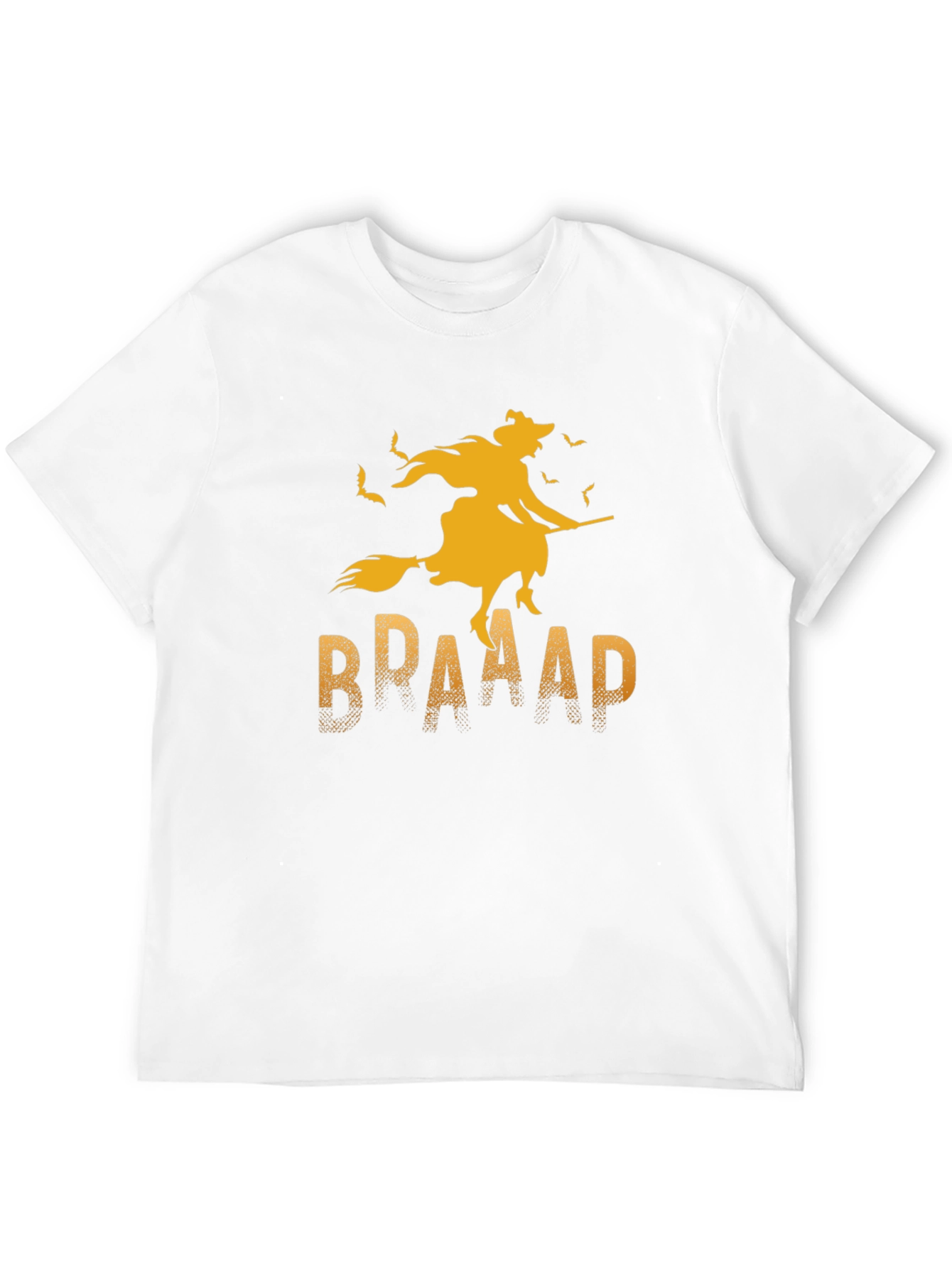 Halloween Witch T-Shirt - BRAAAP Broomstick Design