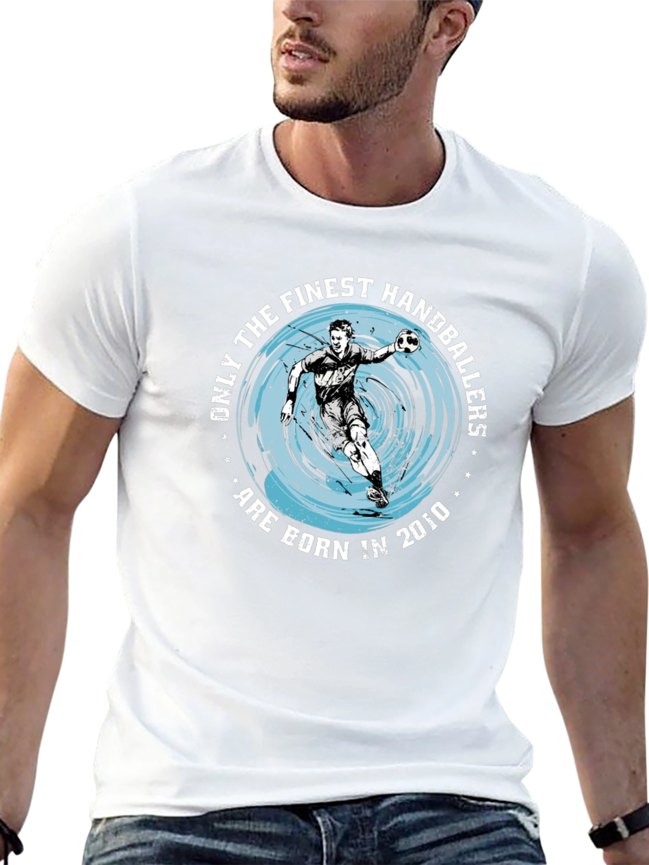 Finest Handballers Born 2010 Black T-Shirt