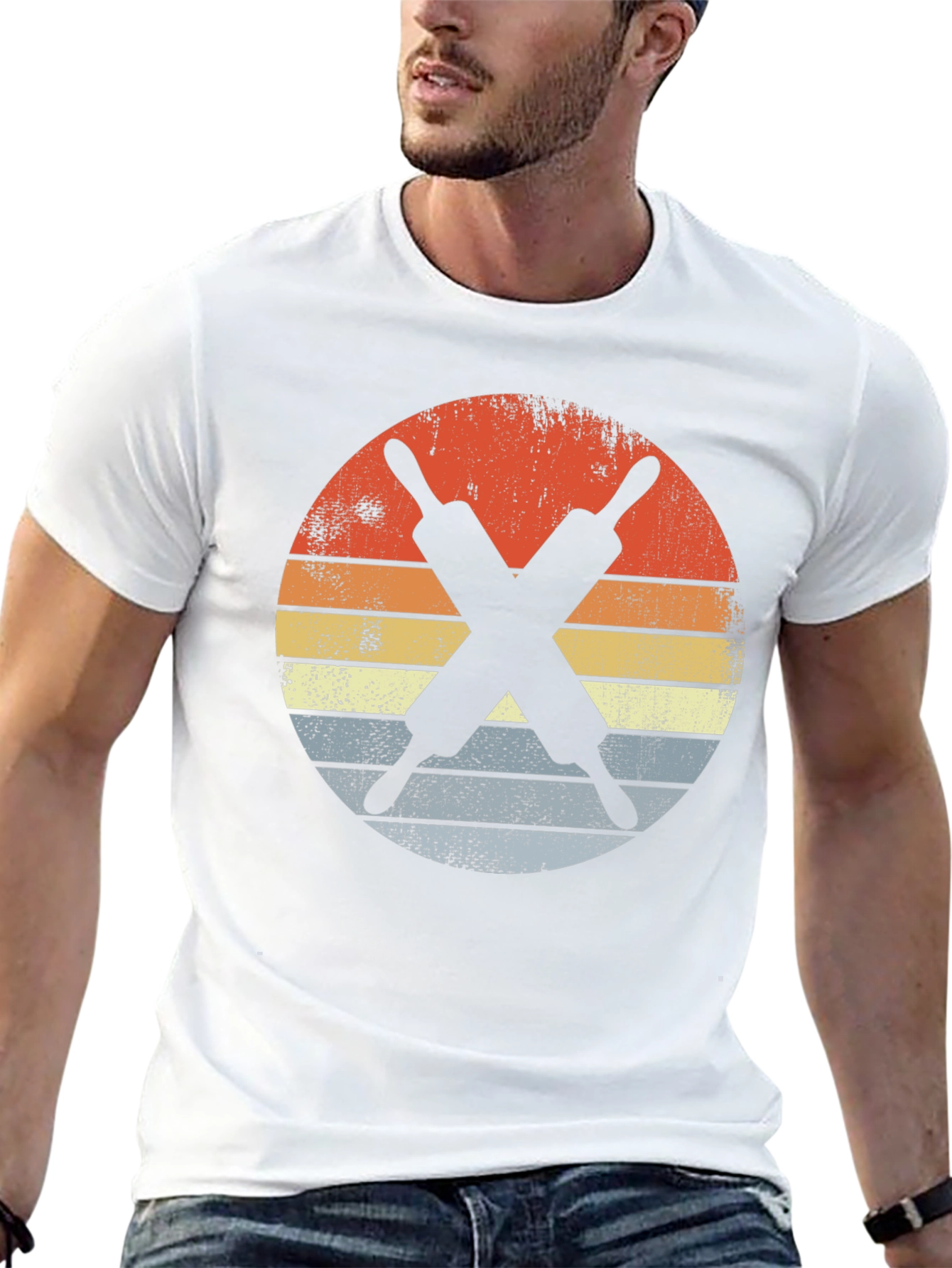 Retro Rolling Pins T-Shirt - Baker Gift