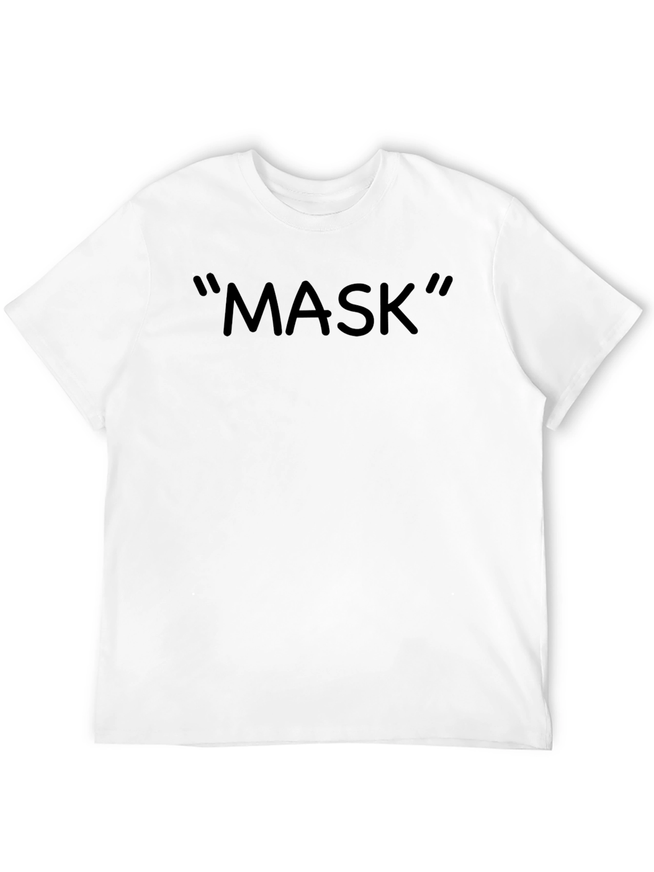 Mens Black MASK Graphic Tee - Casual Style