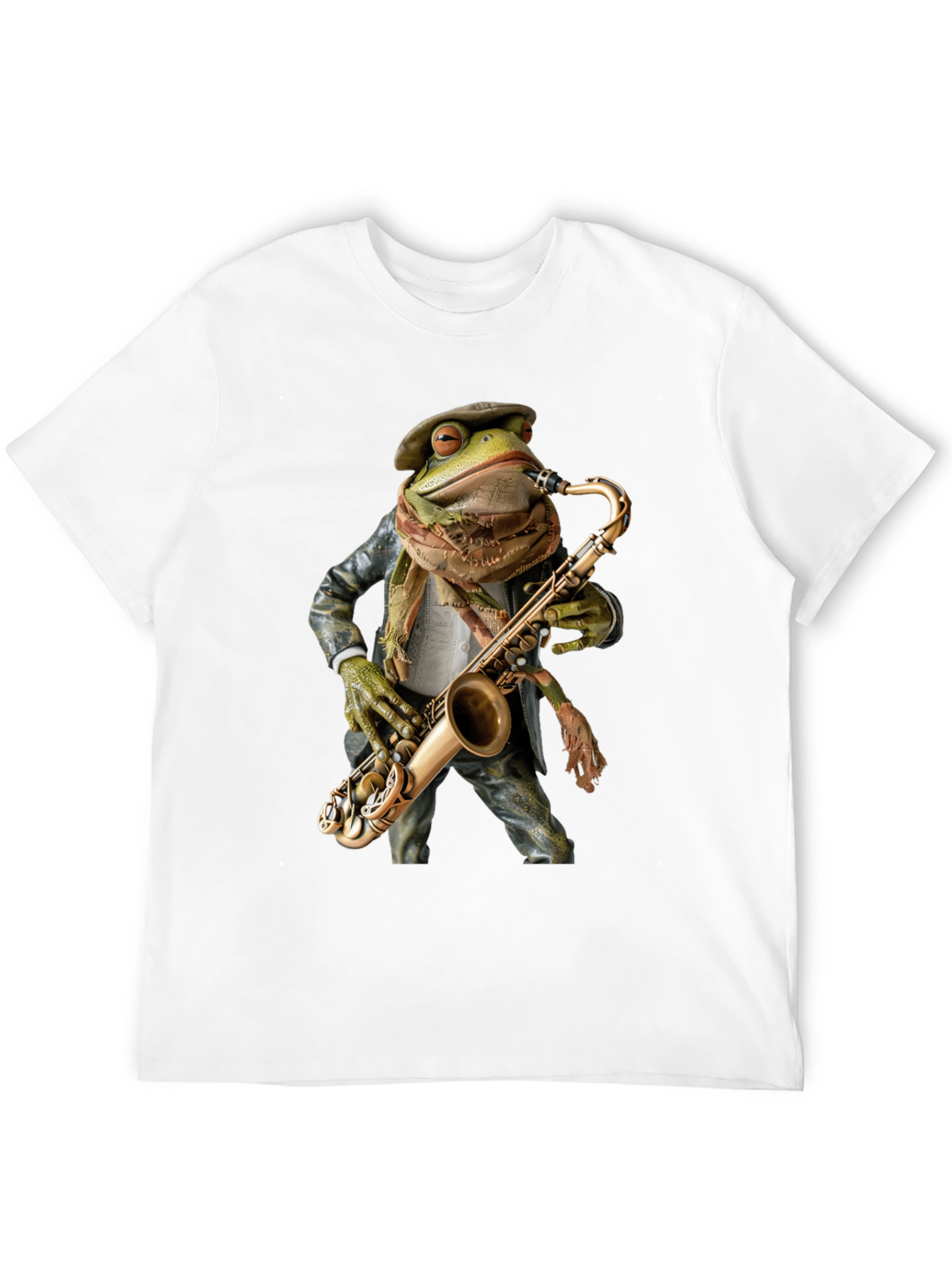 Jazz Frog Saxophone T-Shirt - Cool Musician Tee