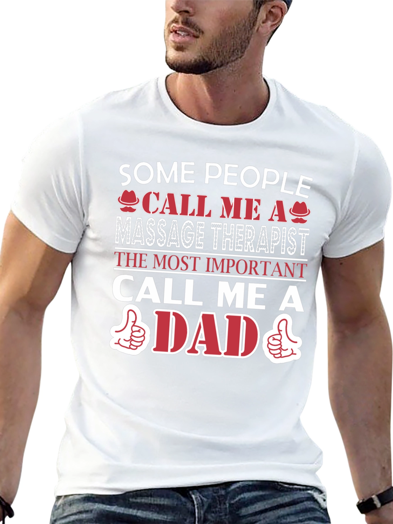 Massage Therapist Dad T-Shirt - Gift for Fathers