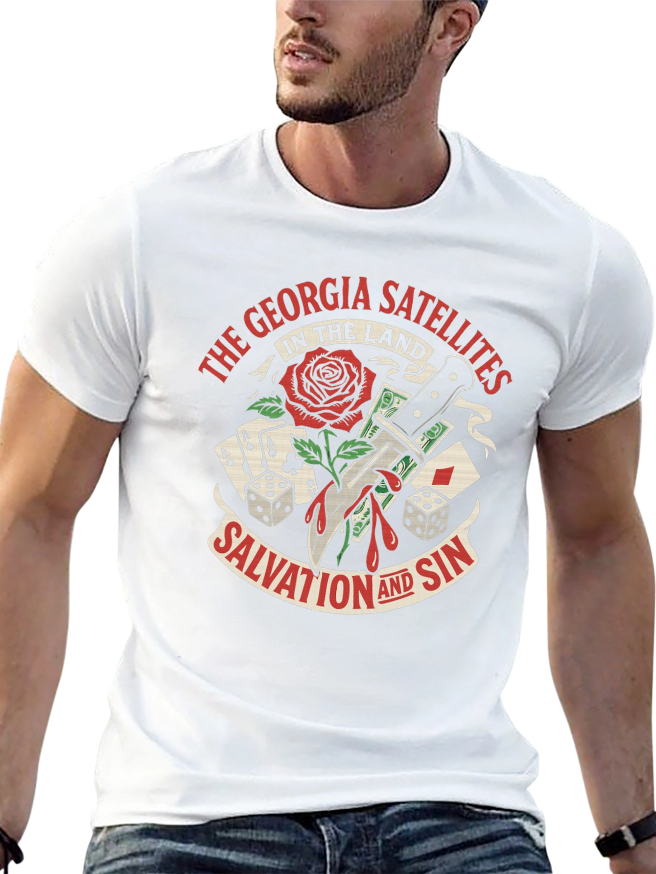 Georgia Satellites Graphic T-Shirt: Salvation & Sin