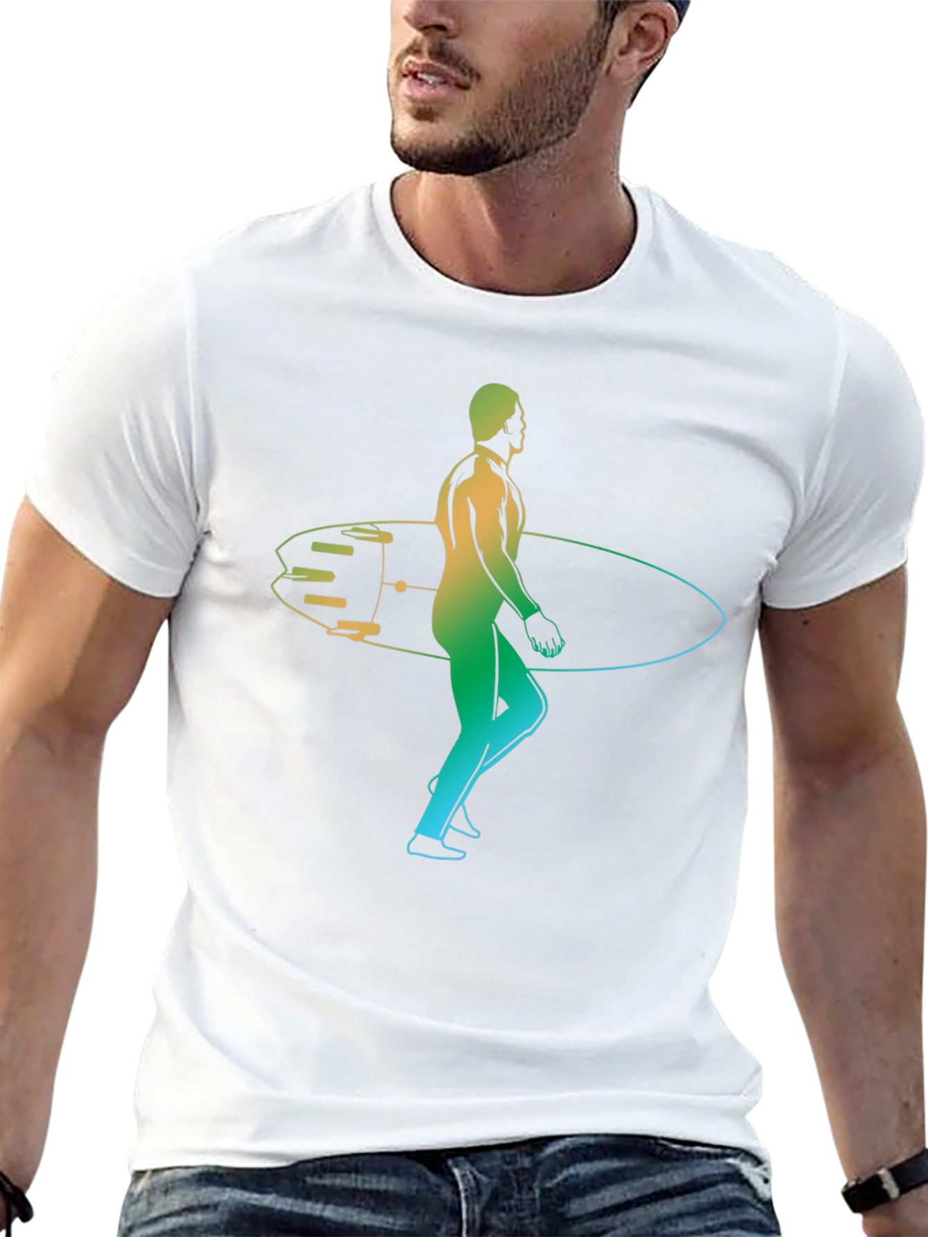 Surfs Up! Gradient Graphic Tee