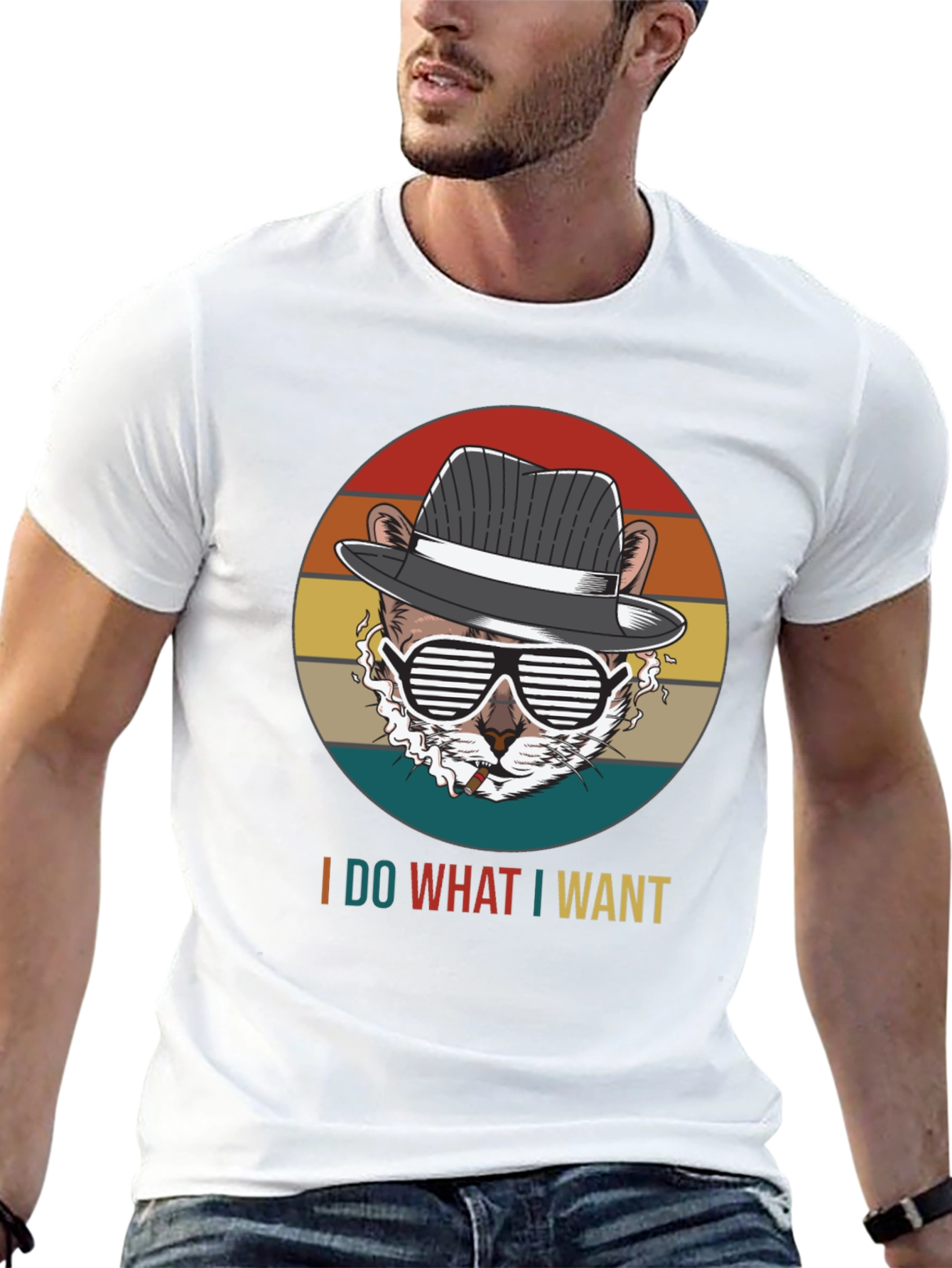 I Do What I Want T-Shirt: Cool Cat Design