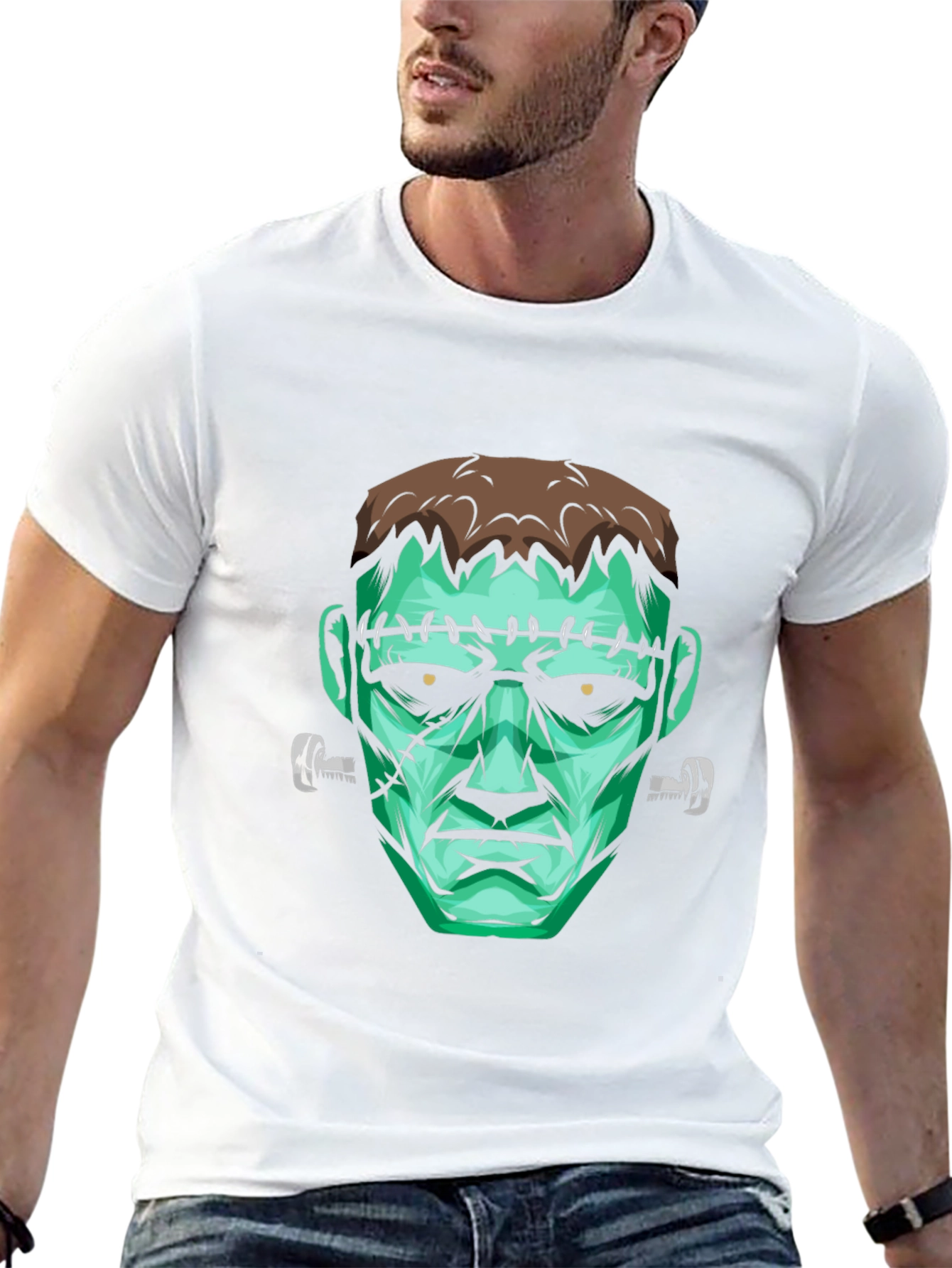 Frankenstein Monster Graphic T-Shirt - Halloween Tee