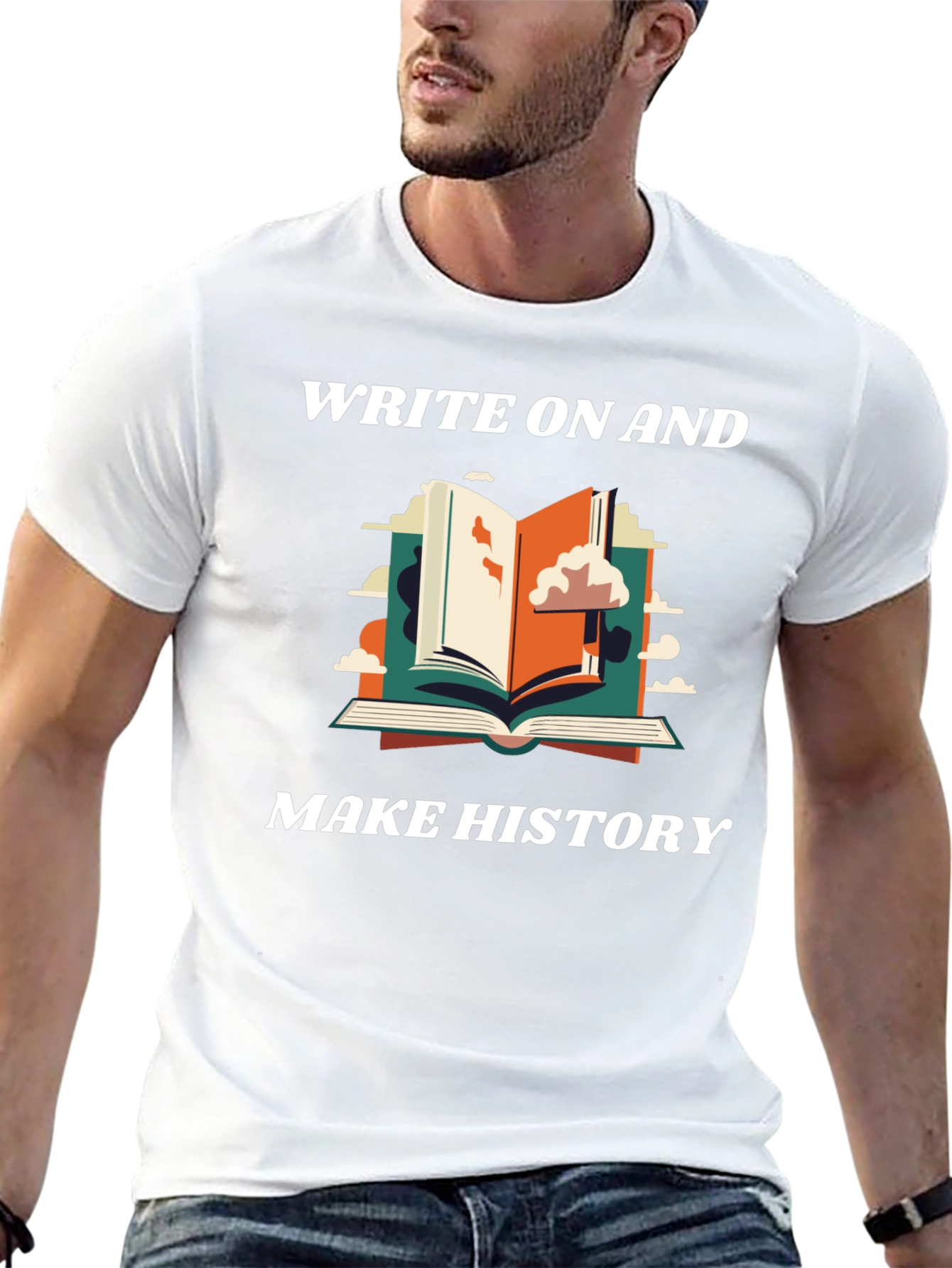 Write On And Make History Graphic Tee