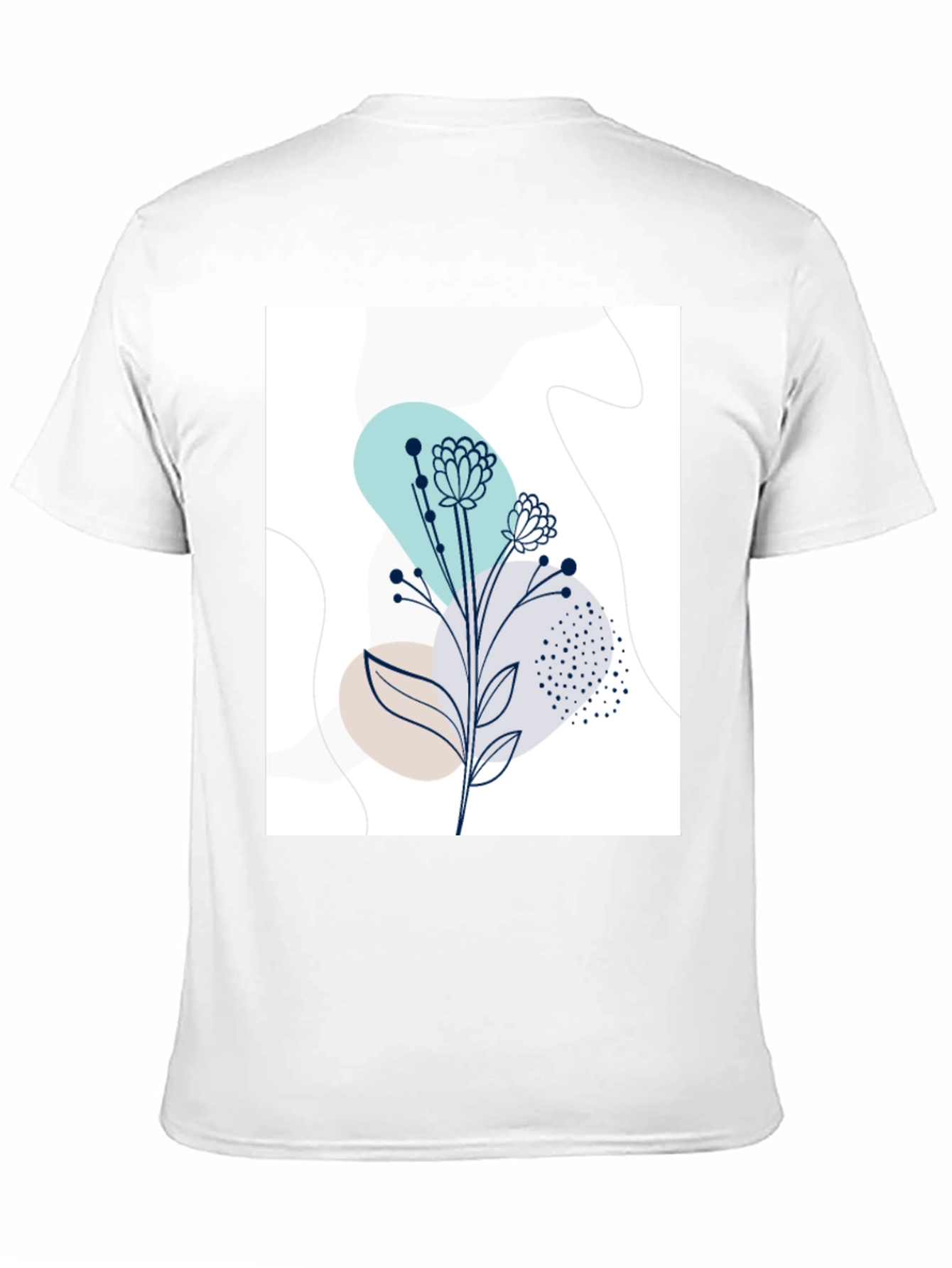 Modern Floral Graphic Tee - Stylish Botanical Design