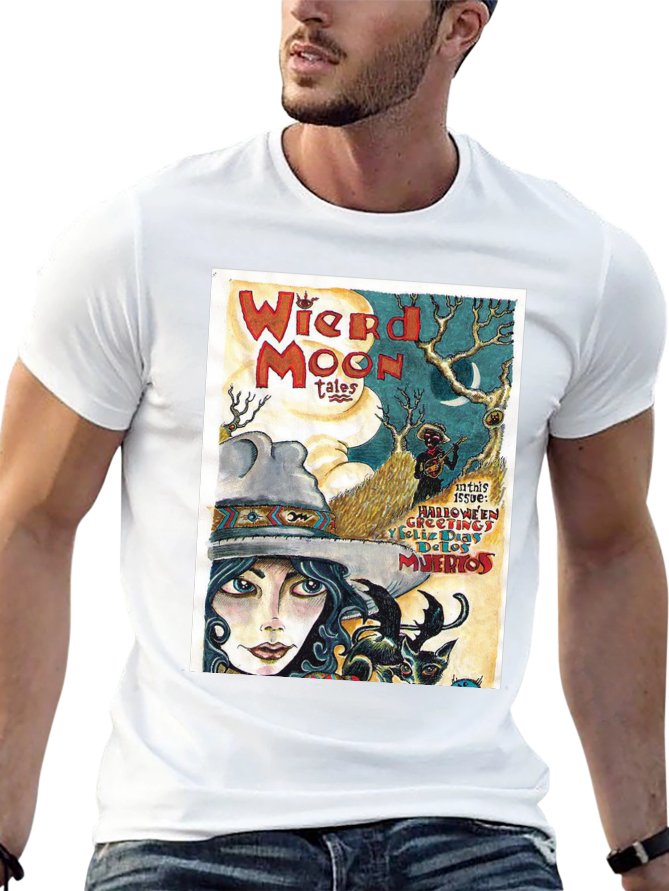 Weird Moon Tales Graphic T-Shirt - Halloween