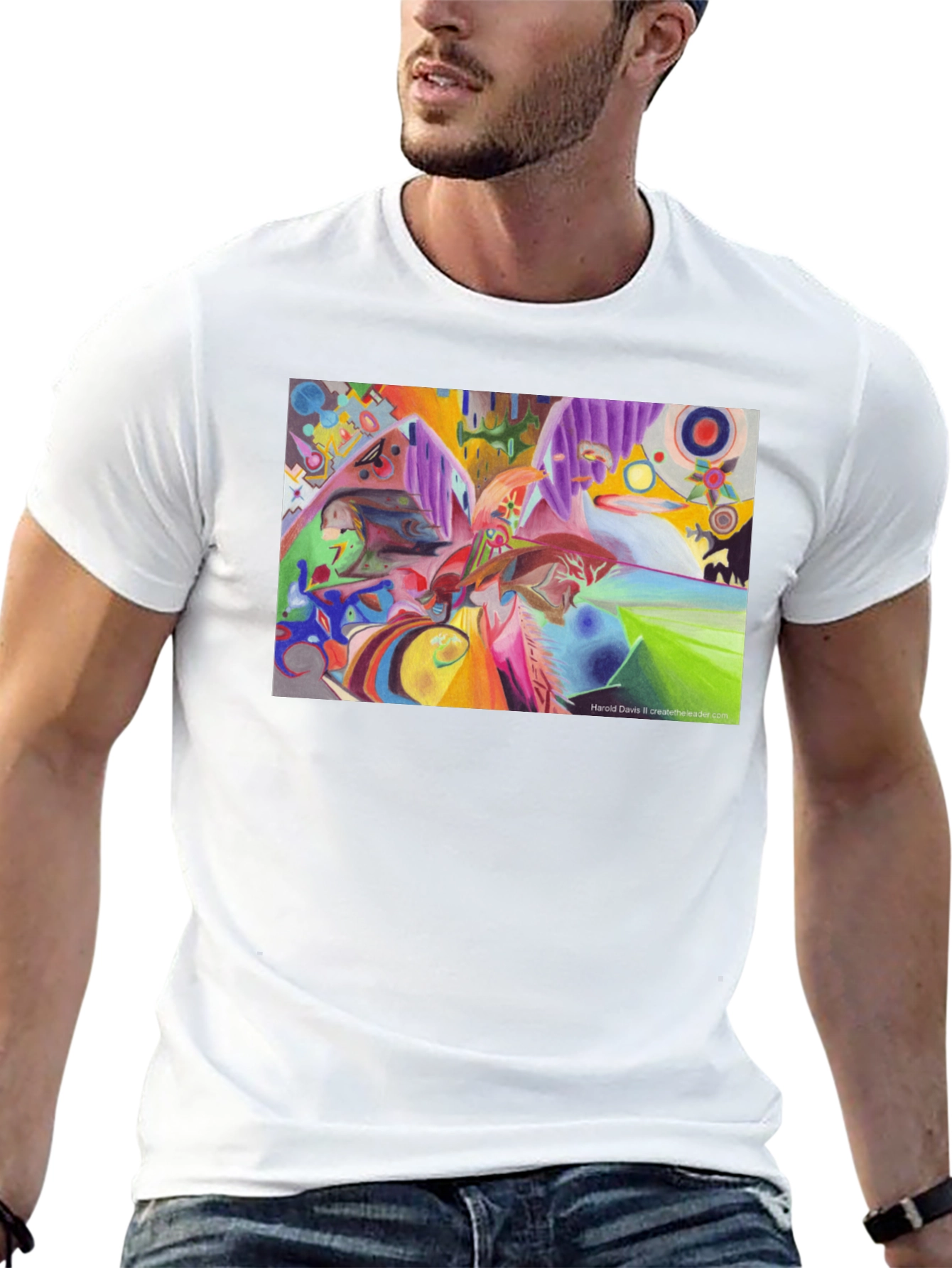 Abstract Art Print Tee - Stylish & Unique Design