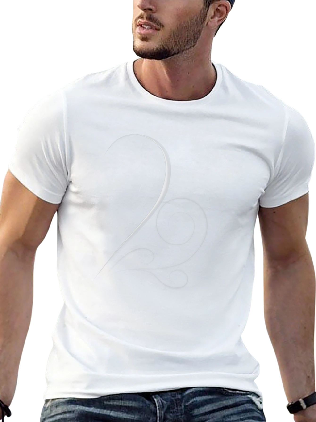 Modern Graphic Tee - Abstract Eclipse Design