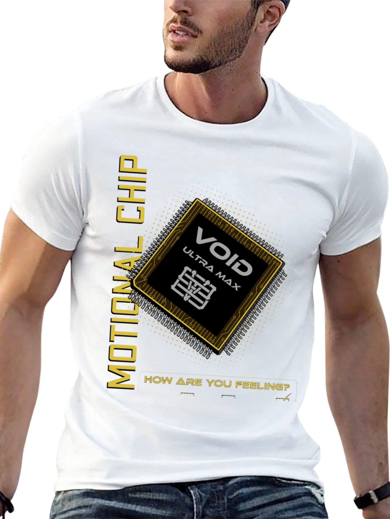 Emotional Chip Graphic T-Shirt - Void Ultra Max