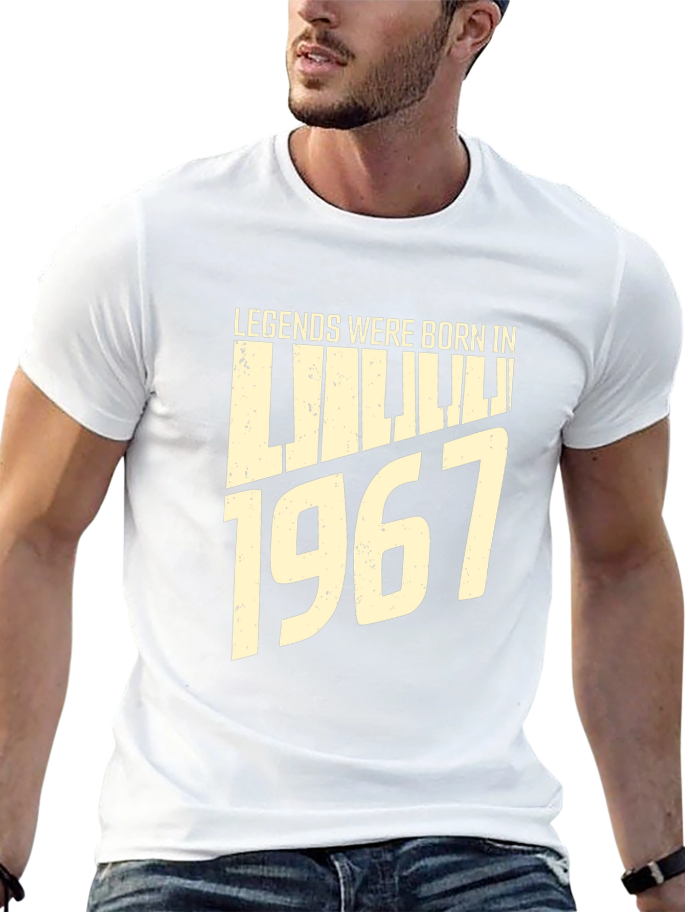 Legends Born in 1967 Piano Tee - Black