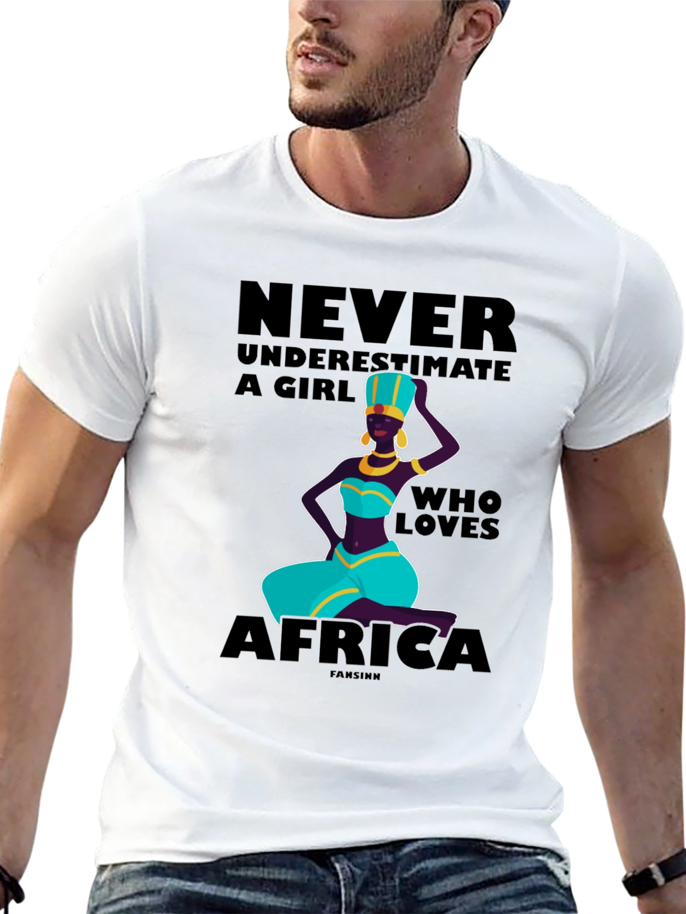 Never Underestimate a Girl Who Loves Africa T-Shirt